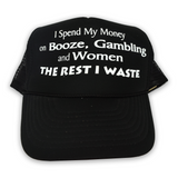 Vintage 1990s Booze, Gambling, & Women Trucker Hat