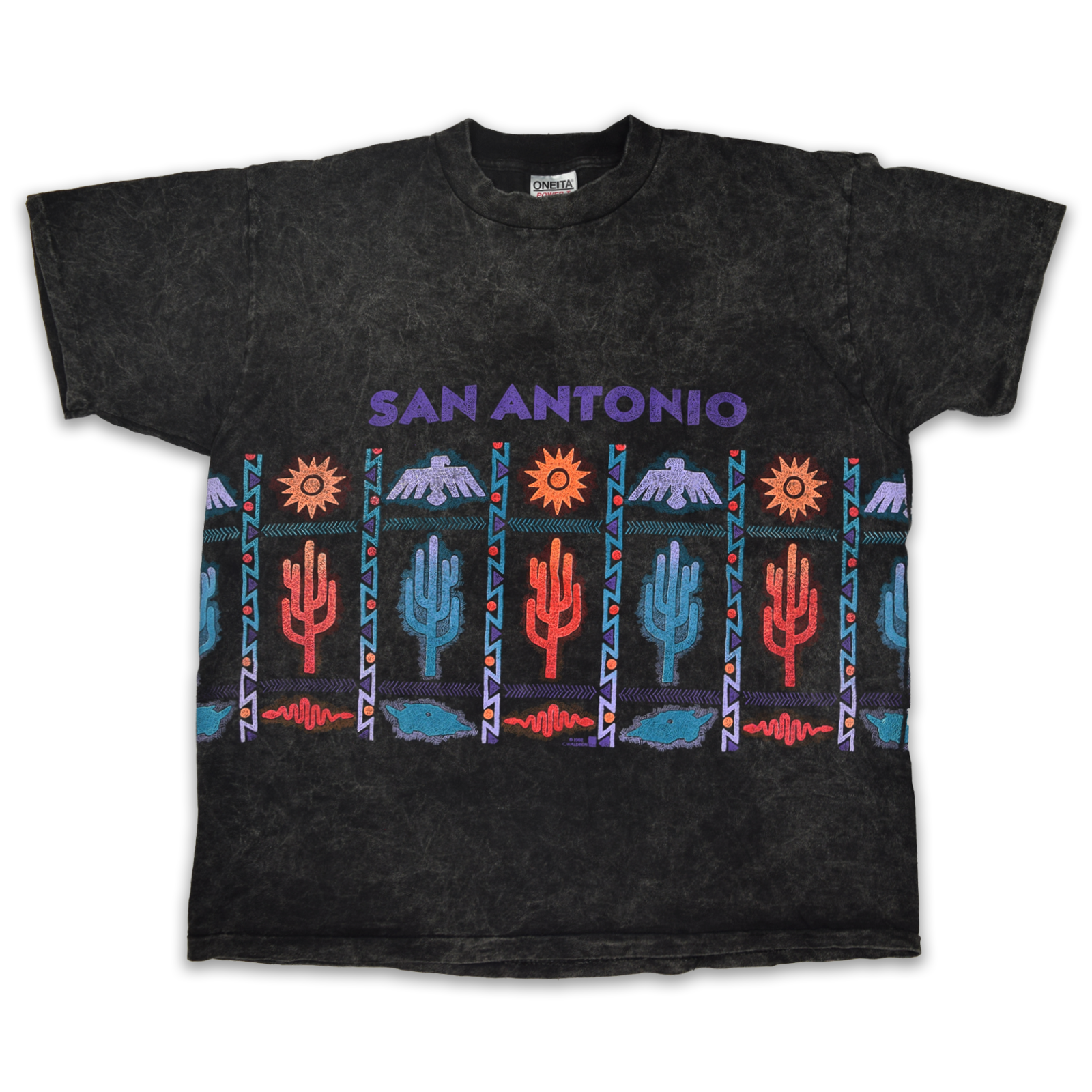 Vintage 1992 San Antonio Texas AOP Desert Tee