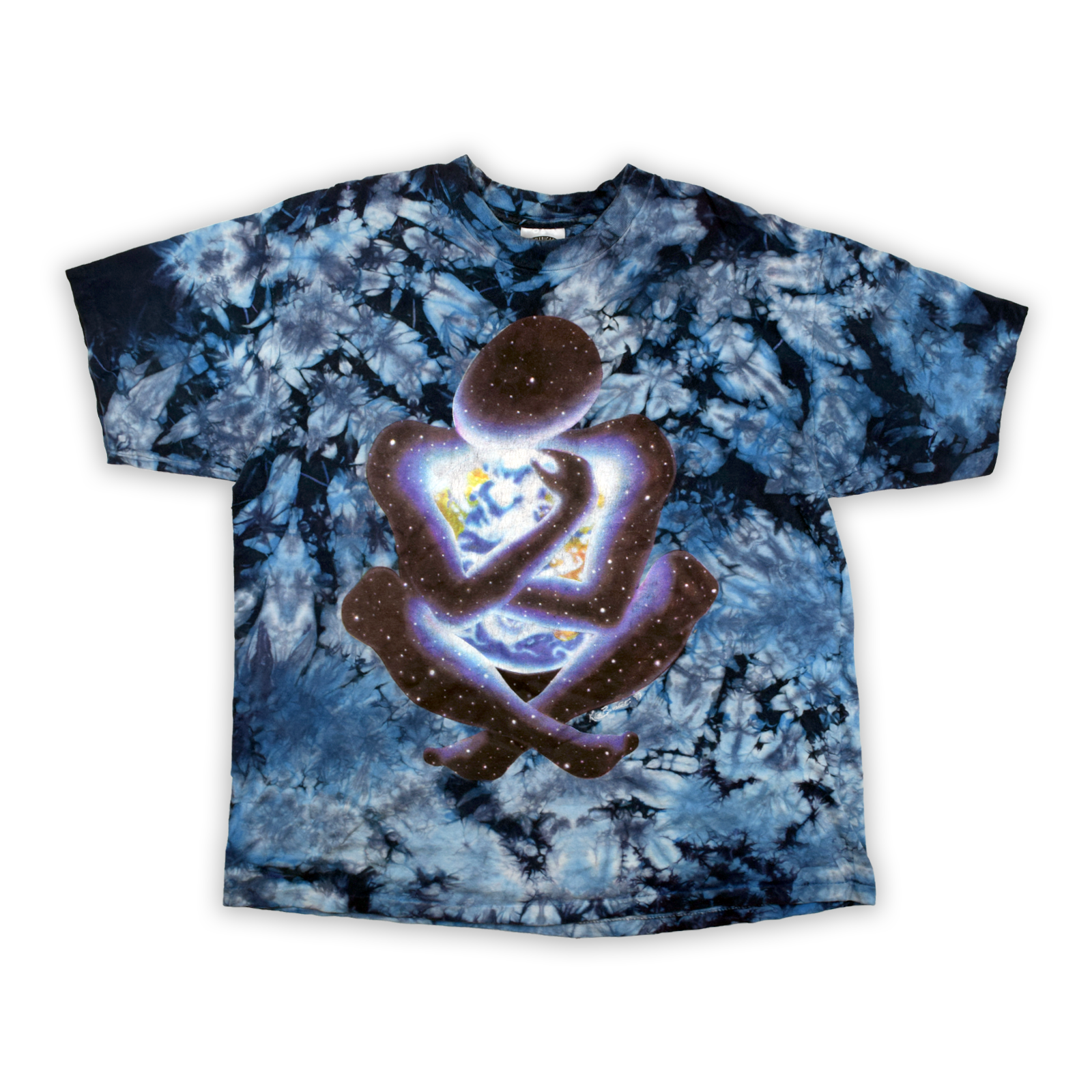 Vintage 1993 Grateful Dead Era Tie Dye Alien Galaxy Tee