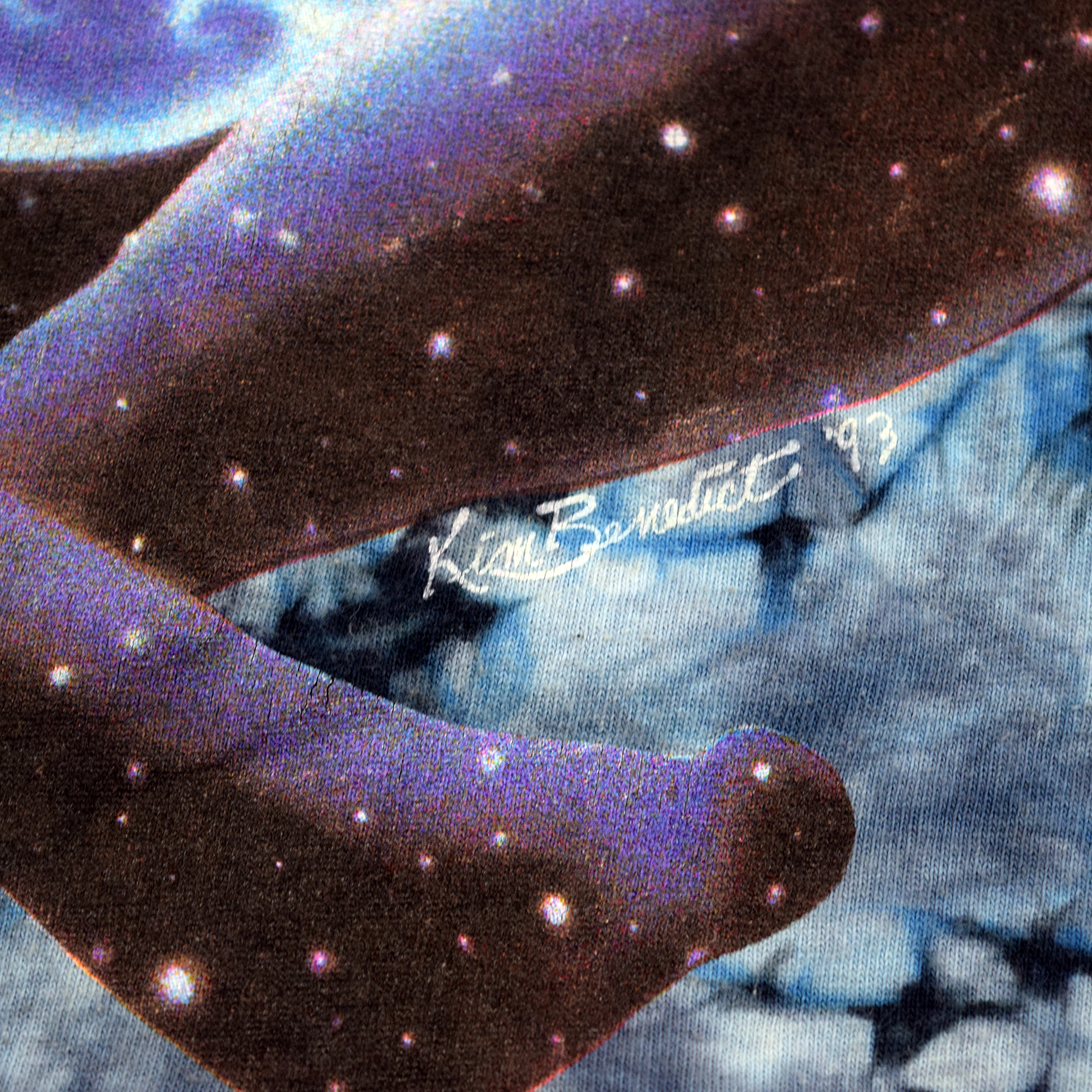 Vintage 1993 Grateful Dead Era Tie Dye Alien Galaxy Tee