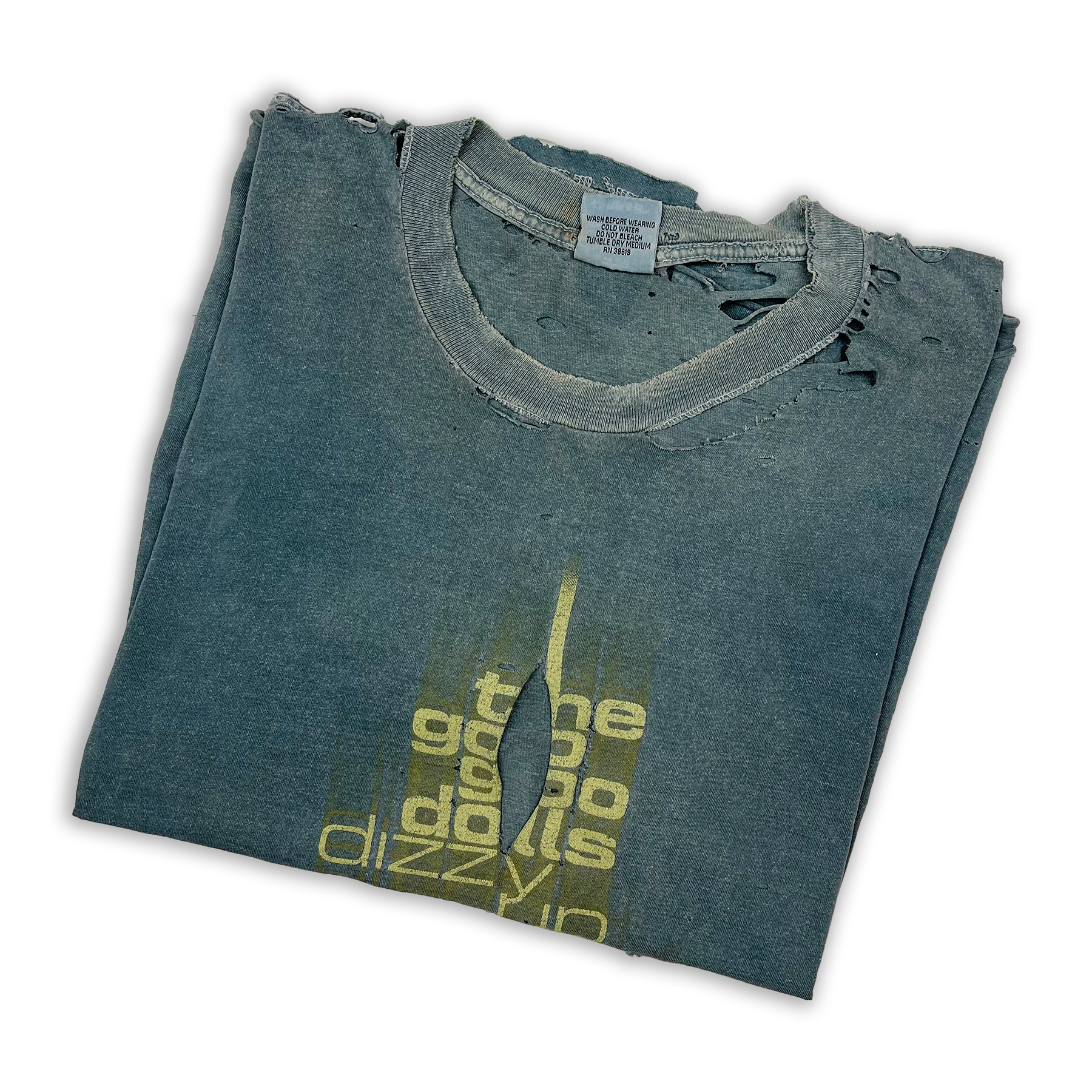 Vintage 1998 Goo Goo Dolls Dizzy Up The Girl Thrashed Promo Tee