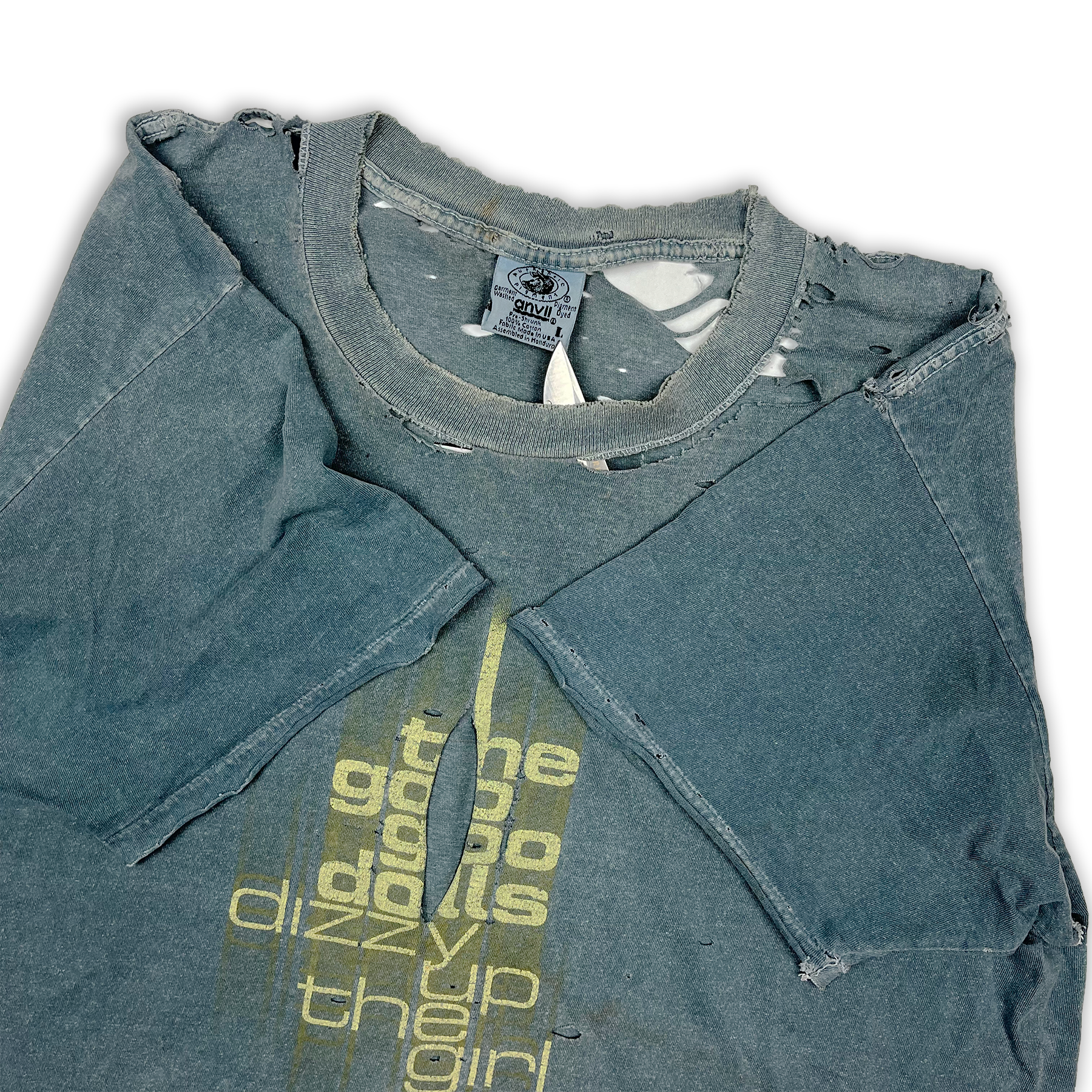 Vintage 1998 Goo Goo Dolls Dizzy Up The Girl Thrashed Promo Tee