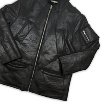 Gosha Rubchinskiy Faux Fur Leather Jacket