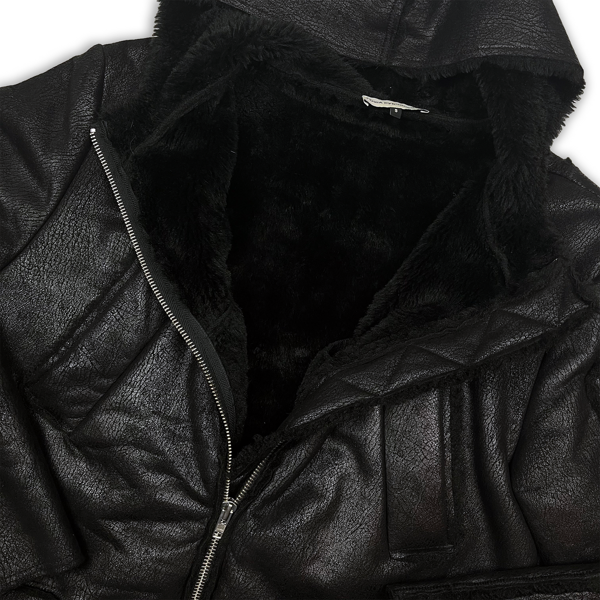 Gosha Rubchinskiy Faux Fur Leather Jacket