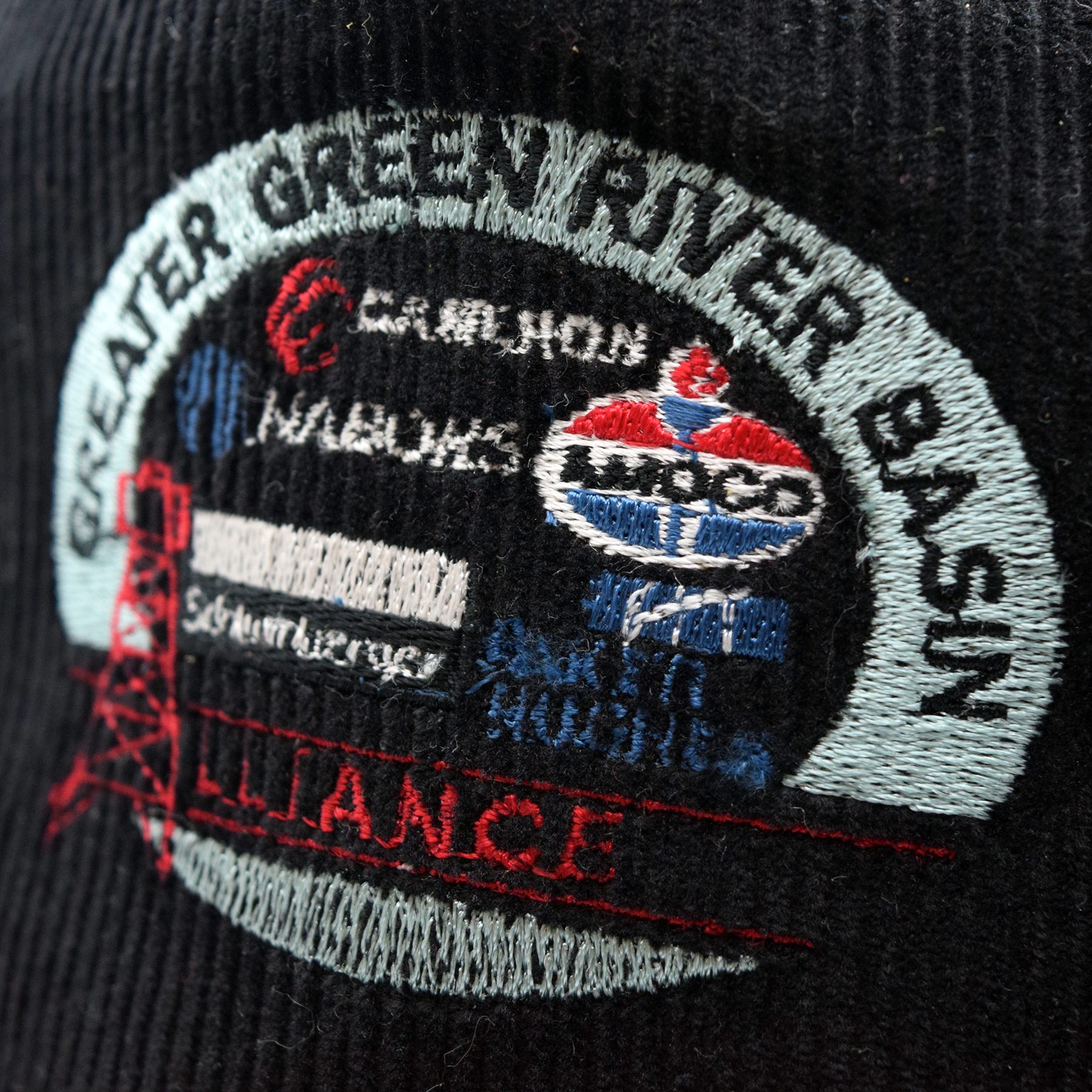Vintage 90s Green River Basis Corduroy Trucker Hat