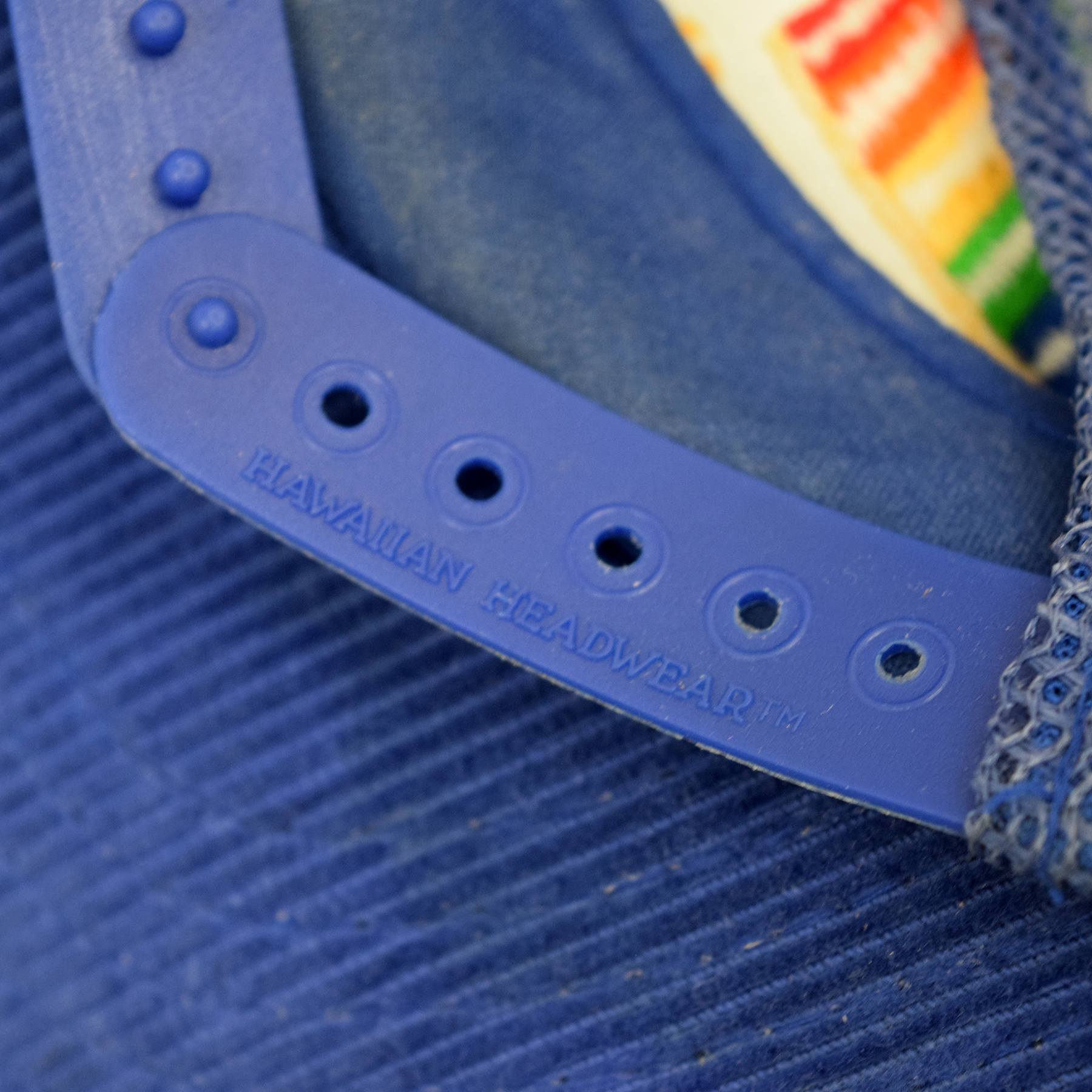 Vintage 1990s Hawaii Rainbow Corduroy Trucker Hat