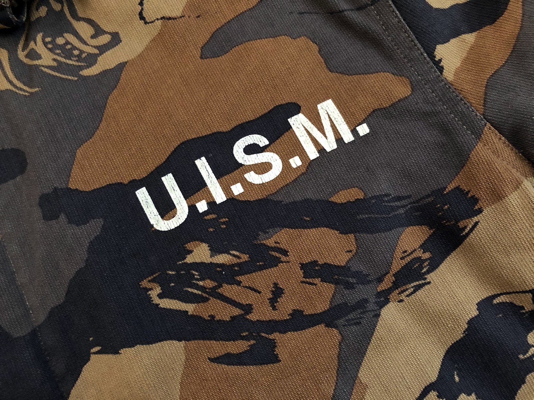 Undercover AW03 Paper Doll Hybrid Bush Laden Fur Lined Camo Jacket