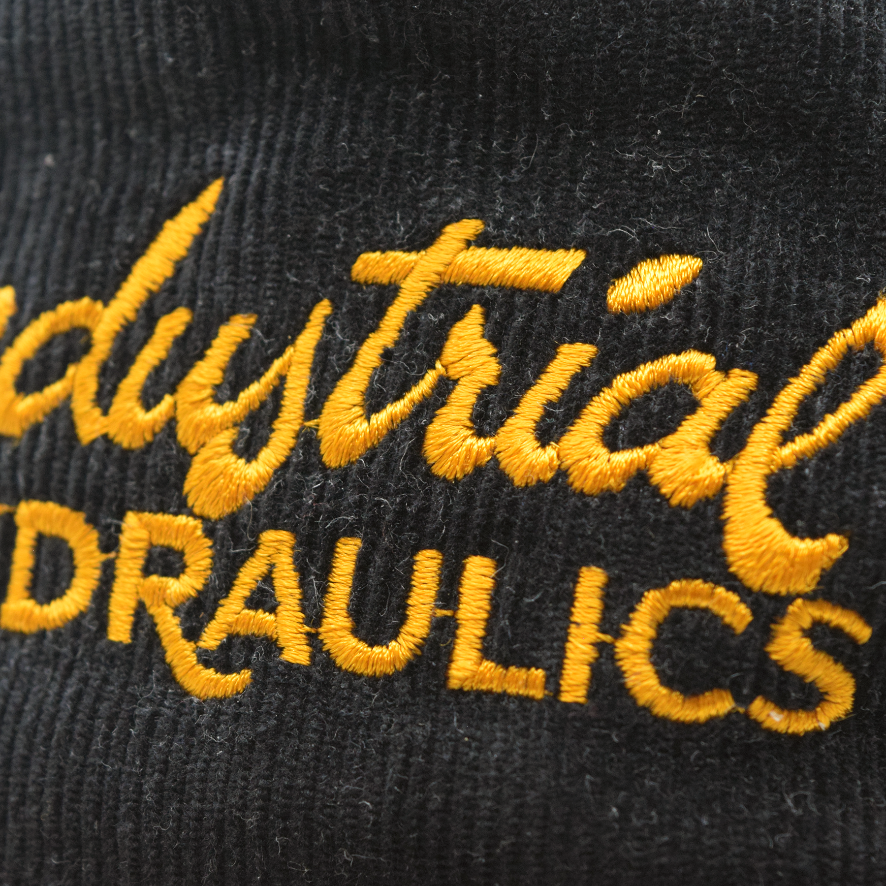 Vintage Industrial Hydraulics Corduroy Trucker Hat