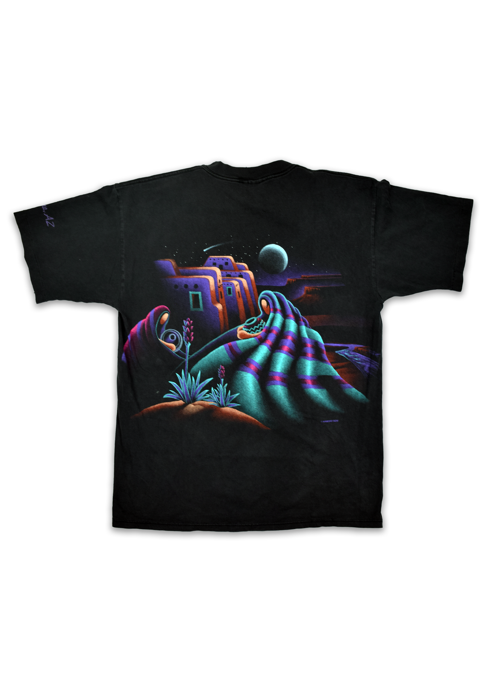 Vintage 1994 Arizona Adobe Desert Scene AOP Tee
