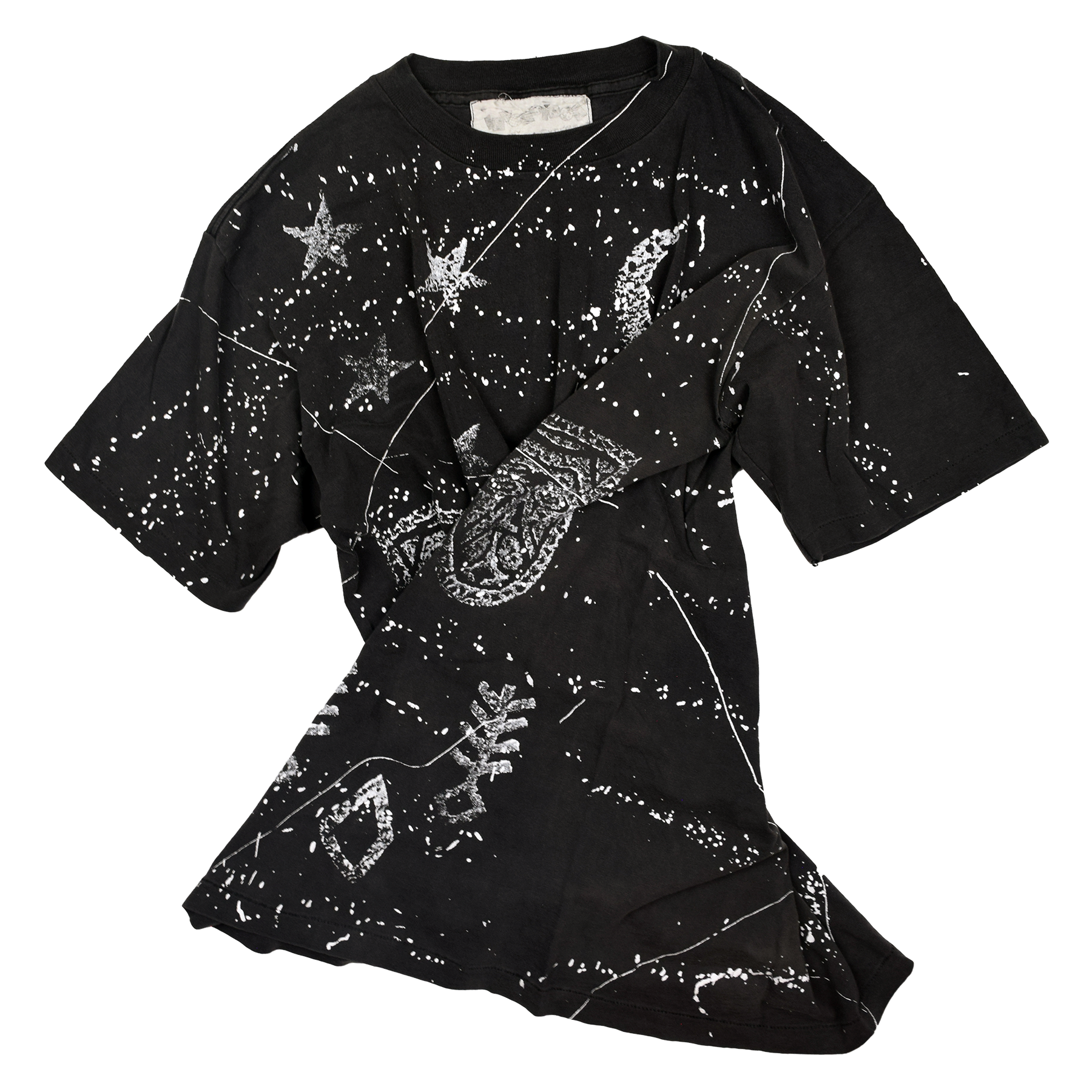 Vintage 1980s Handmade Constellation Astronomy AOP Tee