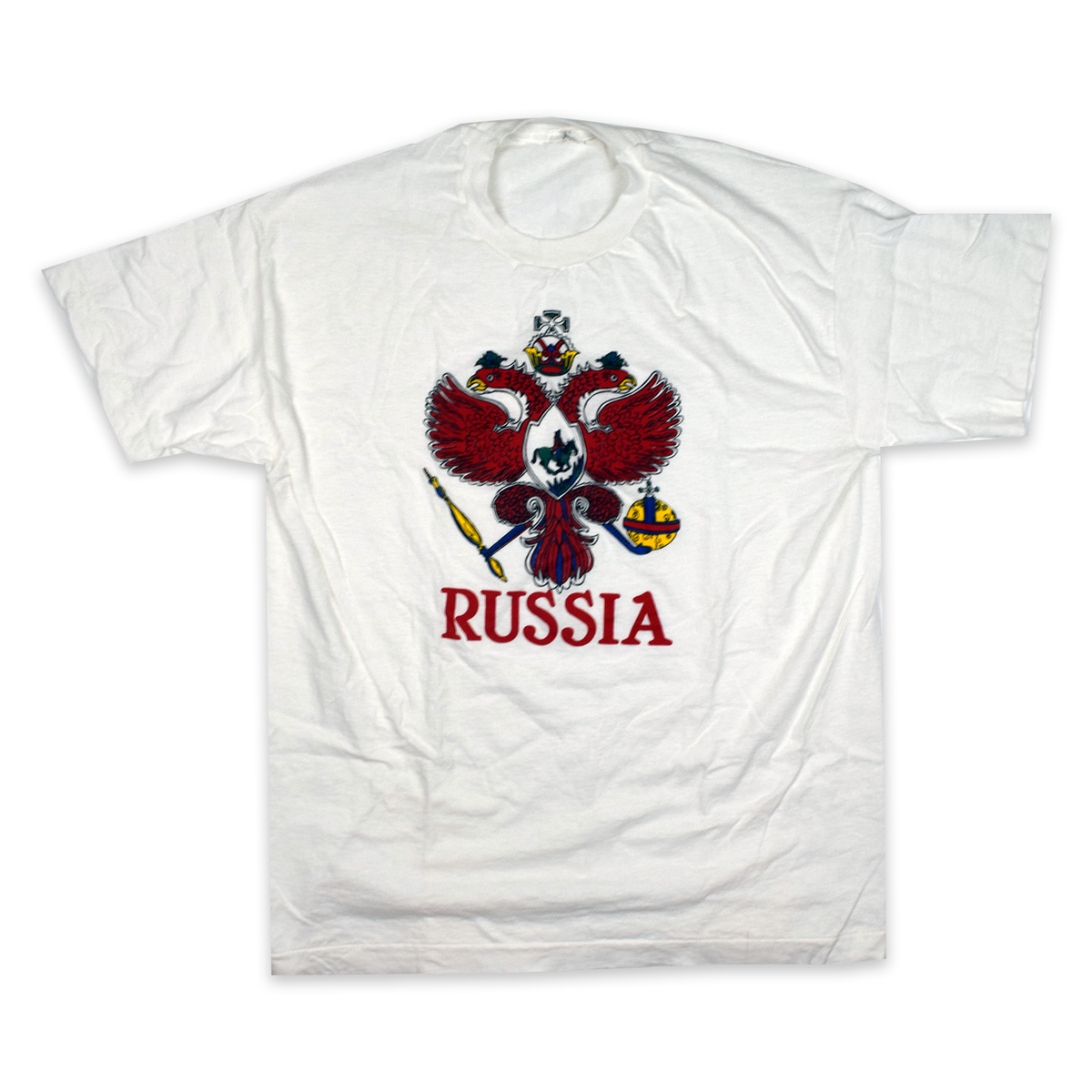 Vintage 1993 Russian Federation Coat of Arms Tee