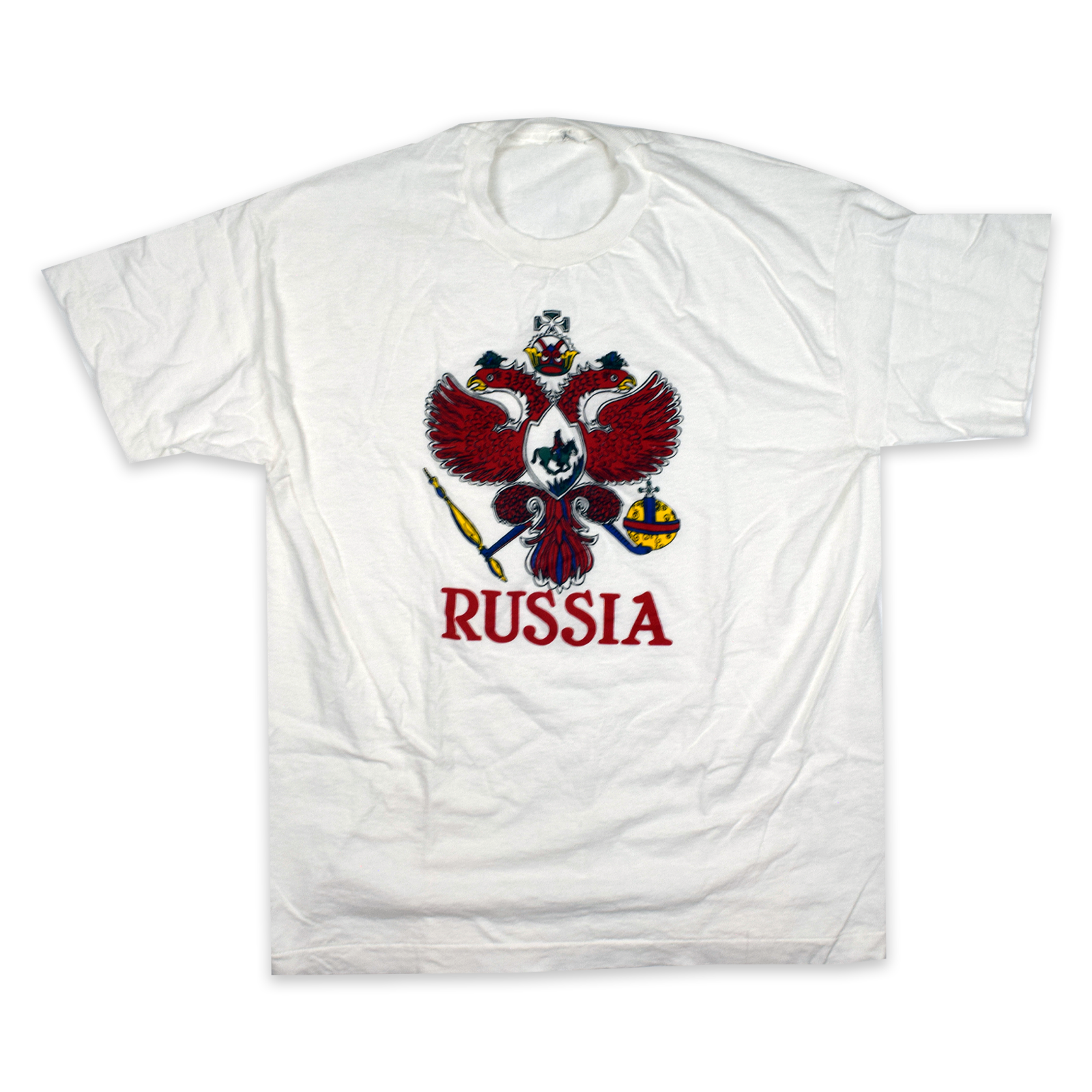Vintage 1993 Russian Federation Coat of Arms Tee