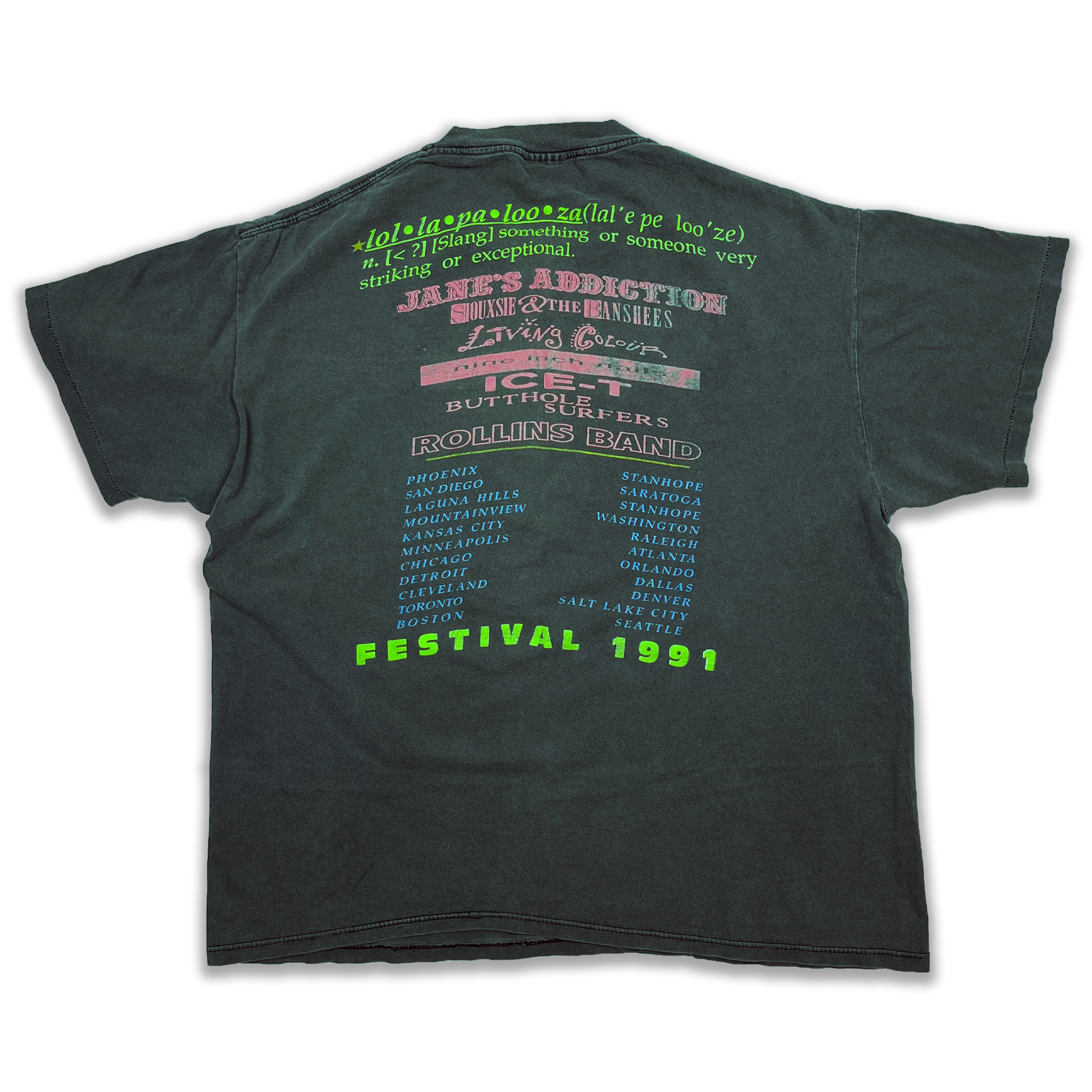 Vintage 1991 Lollapalooza Tee