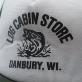 Vintage 2000s Log Cabin Store Camo Trucker Hat