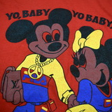 Vintage 1990s Bootleg Mickey Yo Baby Yo Gucci Tee