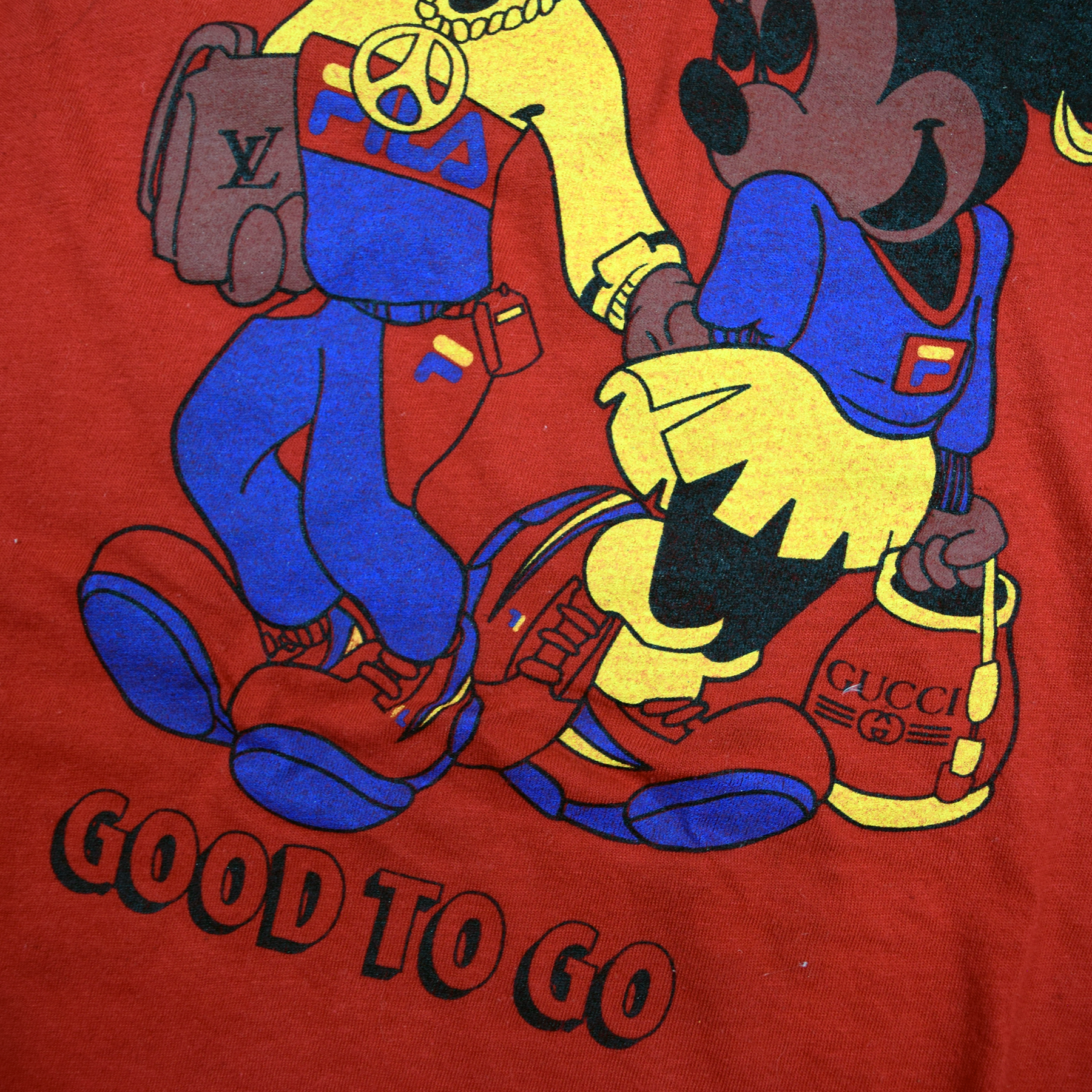 Vintage 1990s Bootleg Mickey Yo Baby Yo Gucci Tee