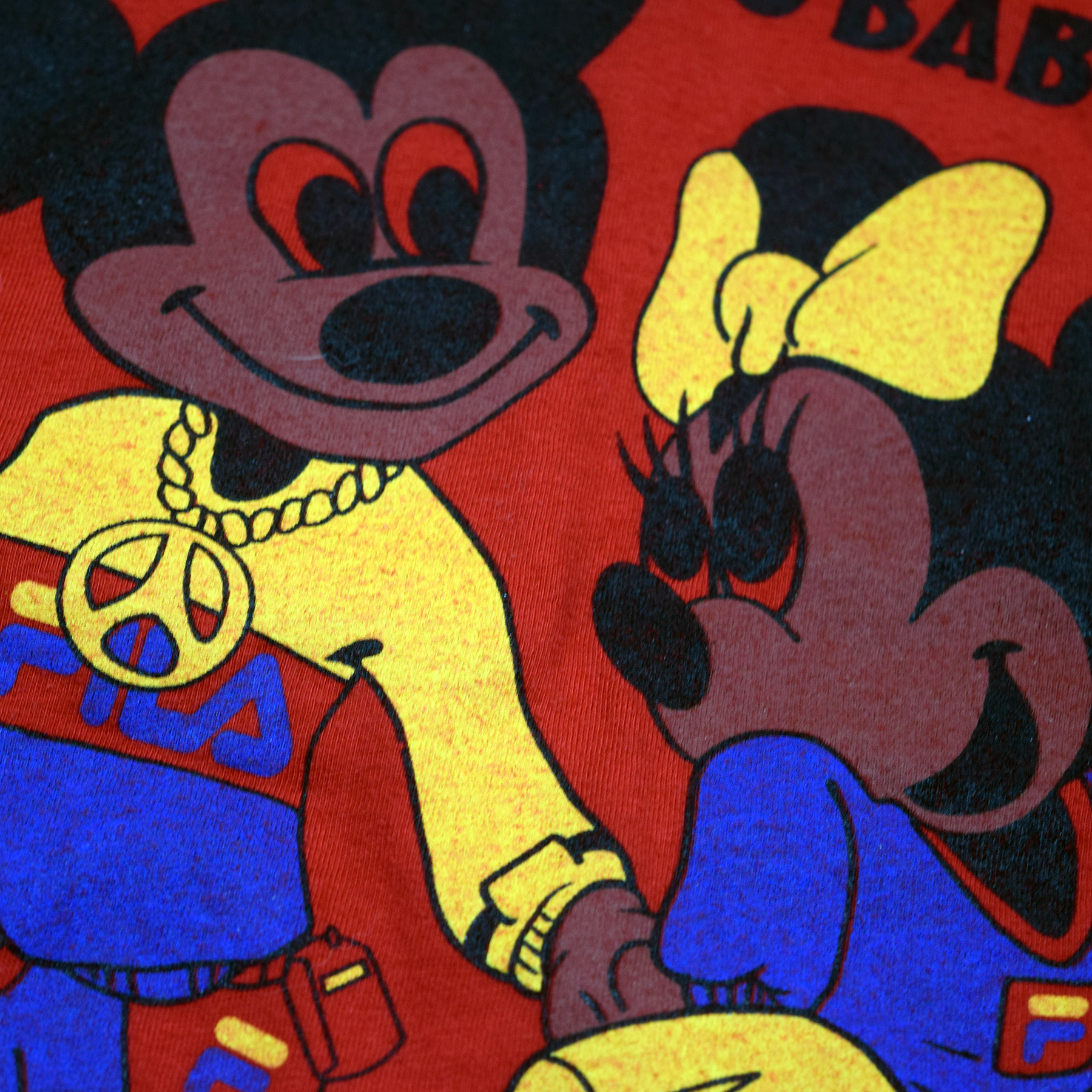 Vintage 1990s Bootleg Mickey Yo Baby Yo Gucci Tee