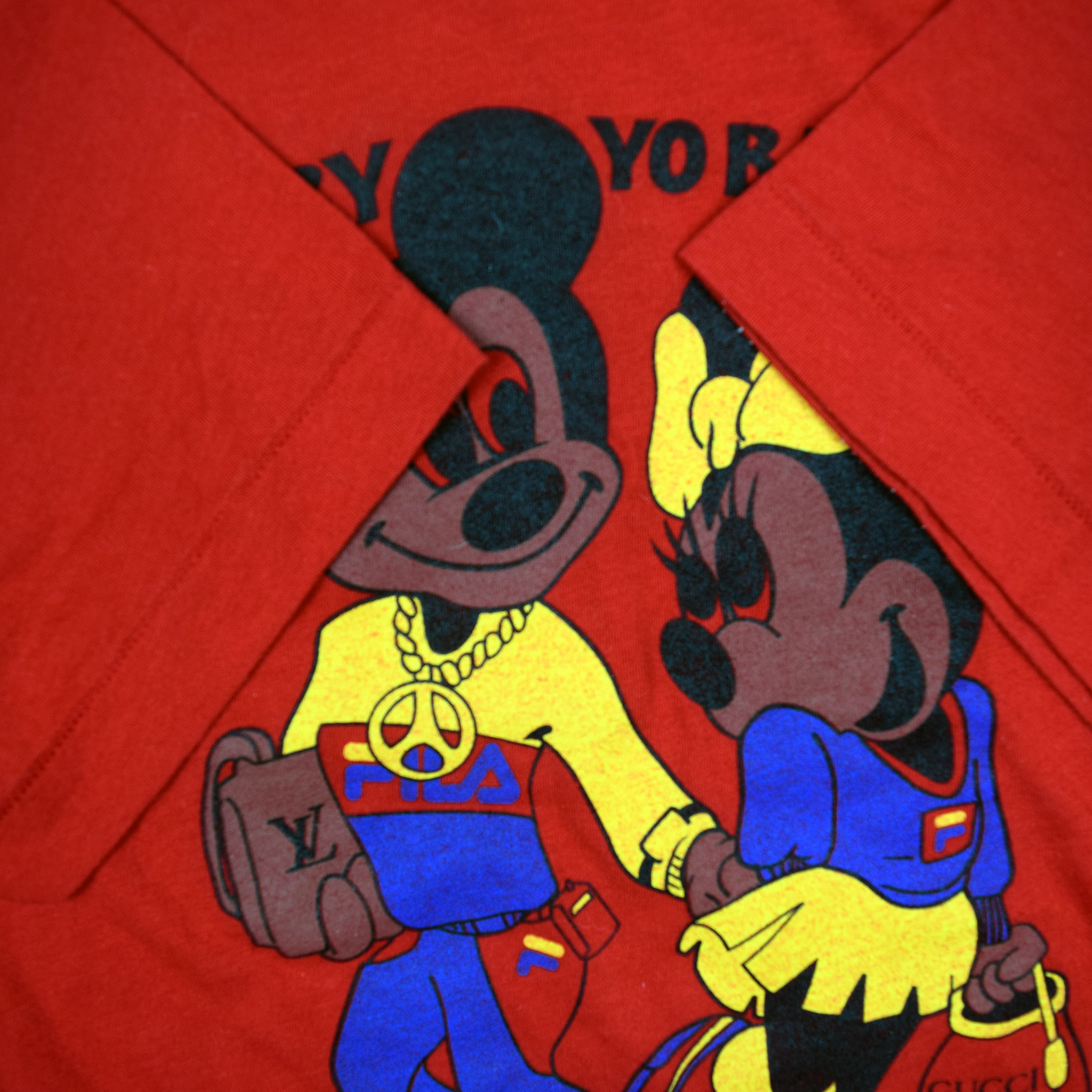 Vintage 1990s Bootleg Mickey Yo Baby Yo Gucci Tee