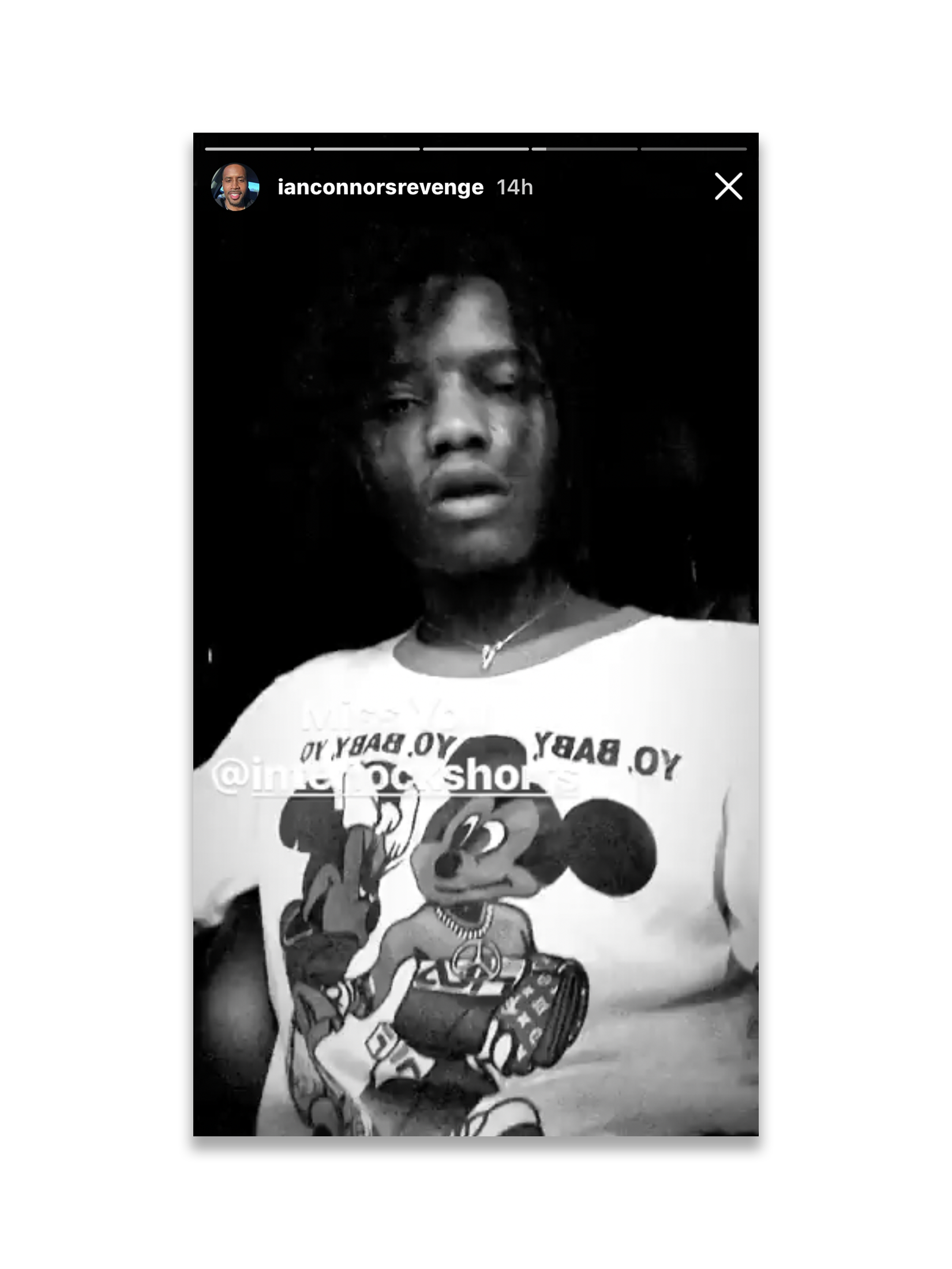 Vintage 1990s Bootleg Mickey Yo Baby Yo Gucci Tee