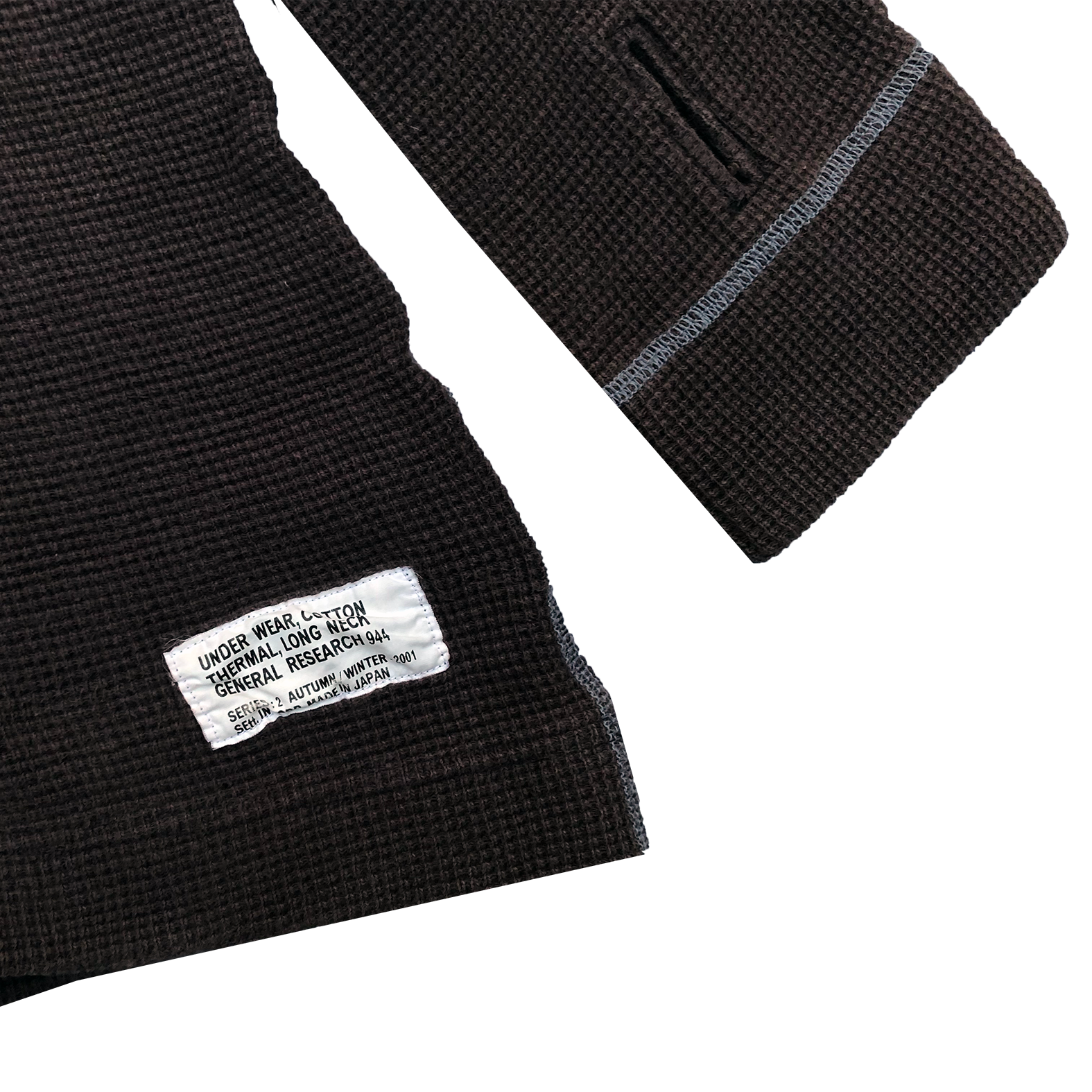 General Research 2001 Waffle Knit Thermal Mockneck L/S