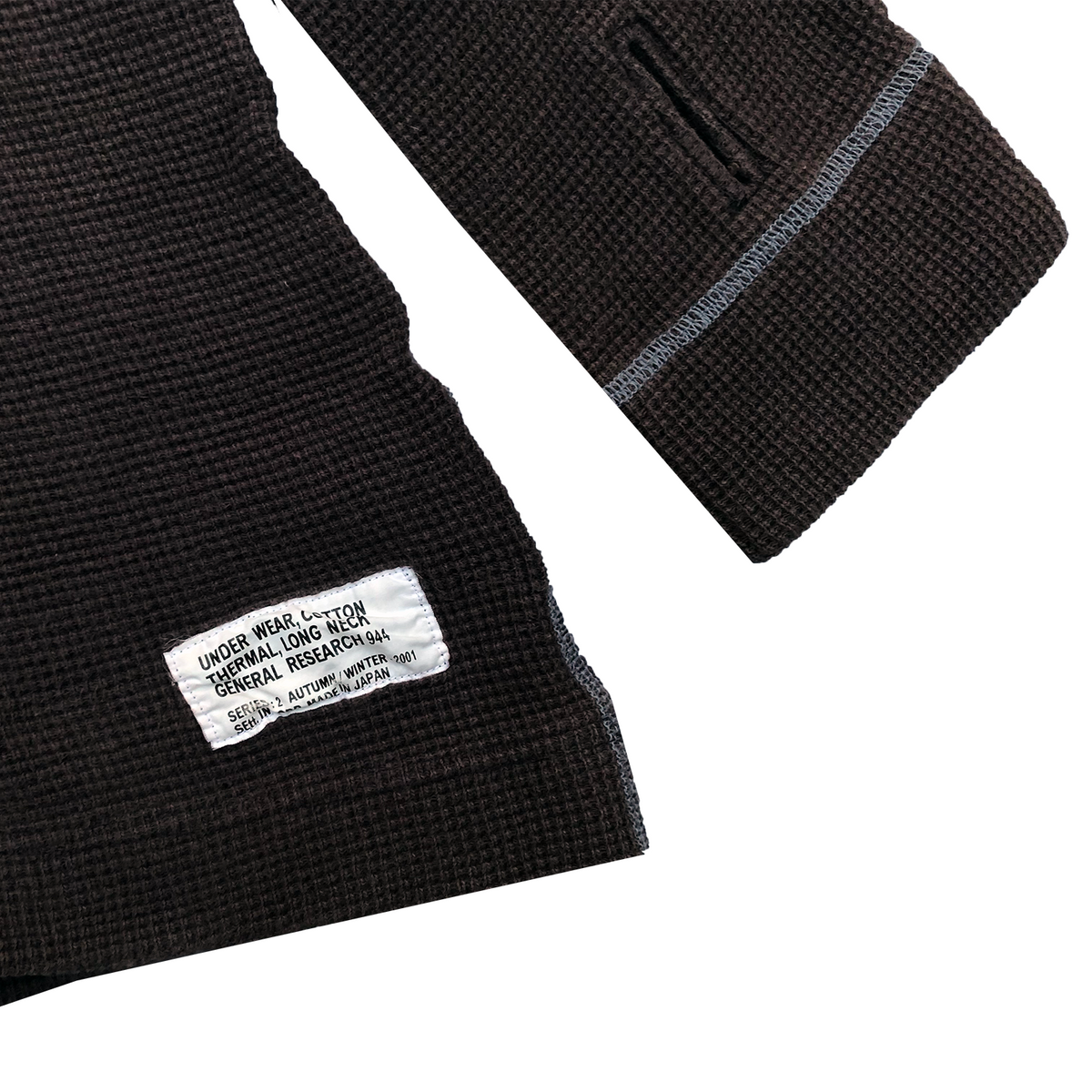General Research 2001 Waffle Knit Thermal Mockneck L/S