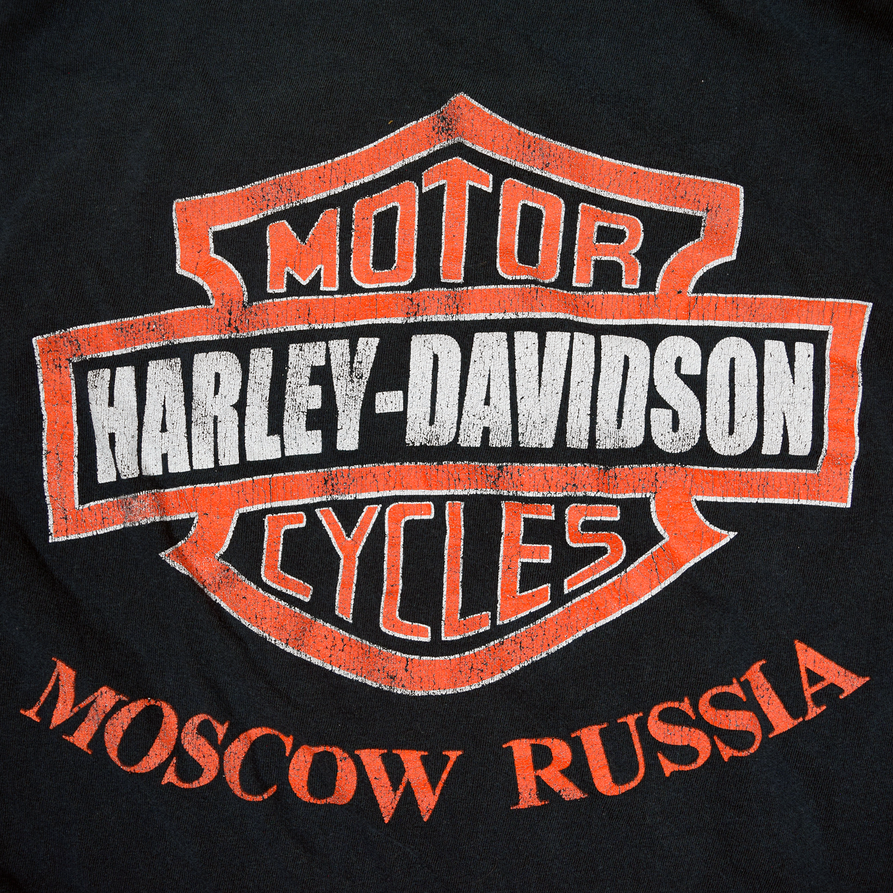 Vintage 1990s Moscow Russia Harley Davidson Tee