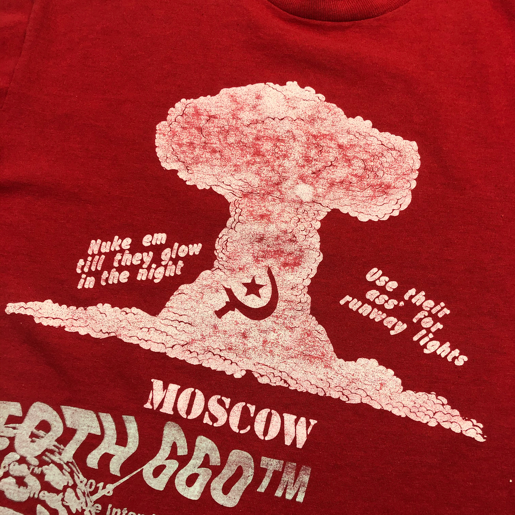 Vintage 1990s Soviet Russian Nuke Tee Shirt