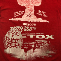 Vintage 1990s Soviet Russian Nuke Tee Shirt