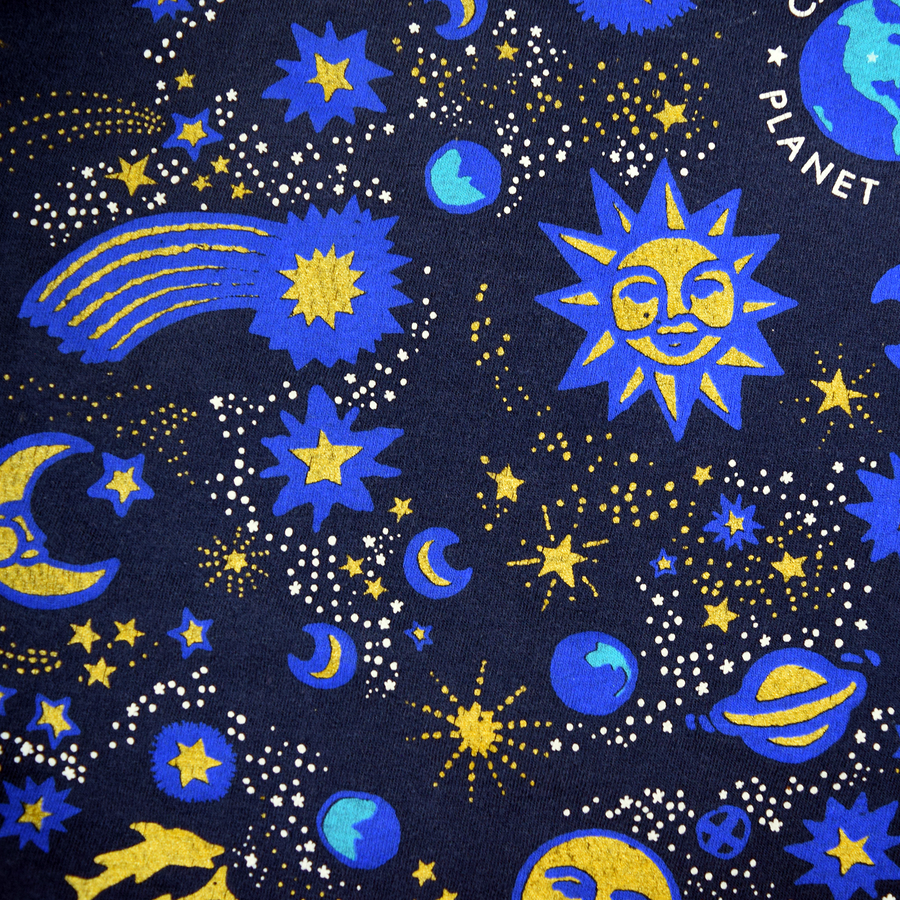Vintage 1990s California Planet Earth Astrology Tee