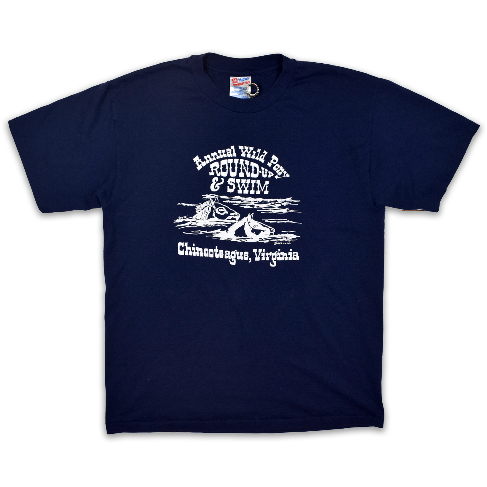 Vintage 1985 Cowboy Pony Round Up Rodeo Tee