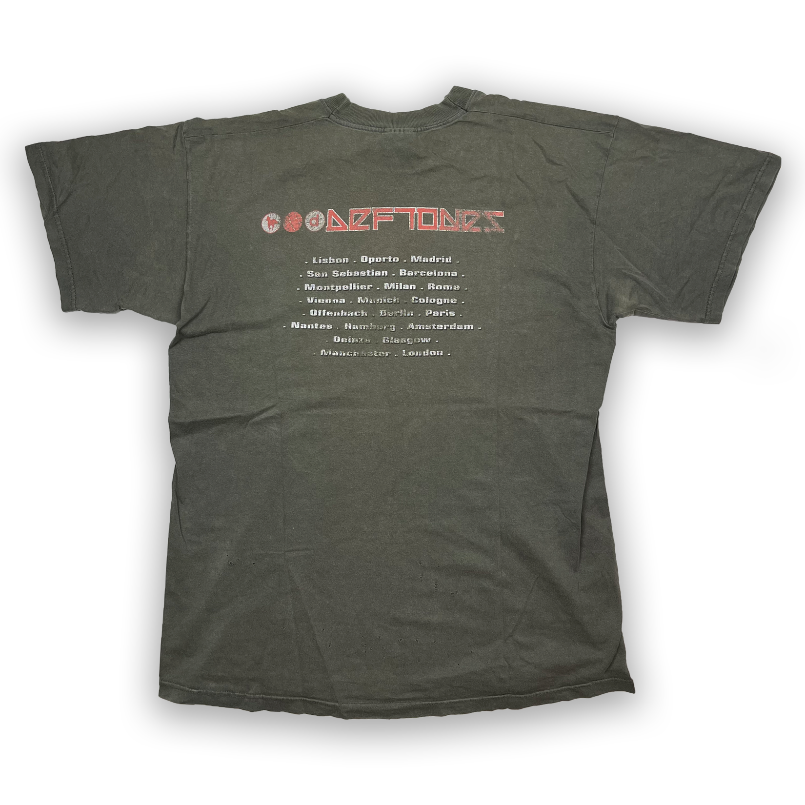 Vintage 2000 Deftones White Pony Euro Tour Tee