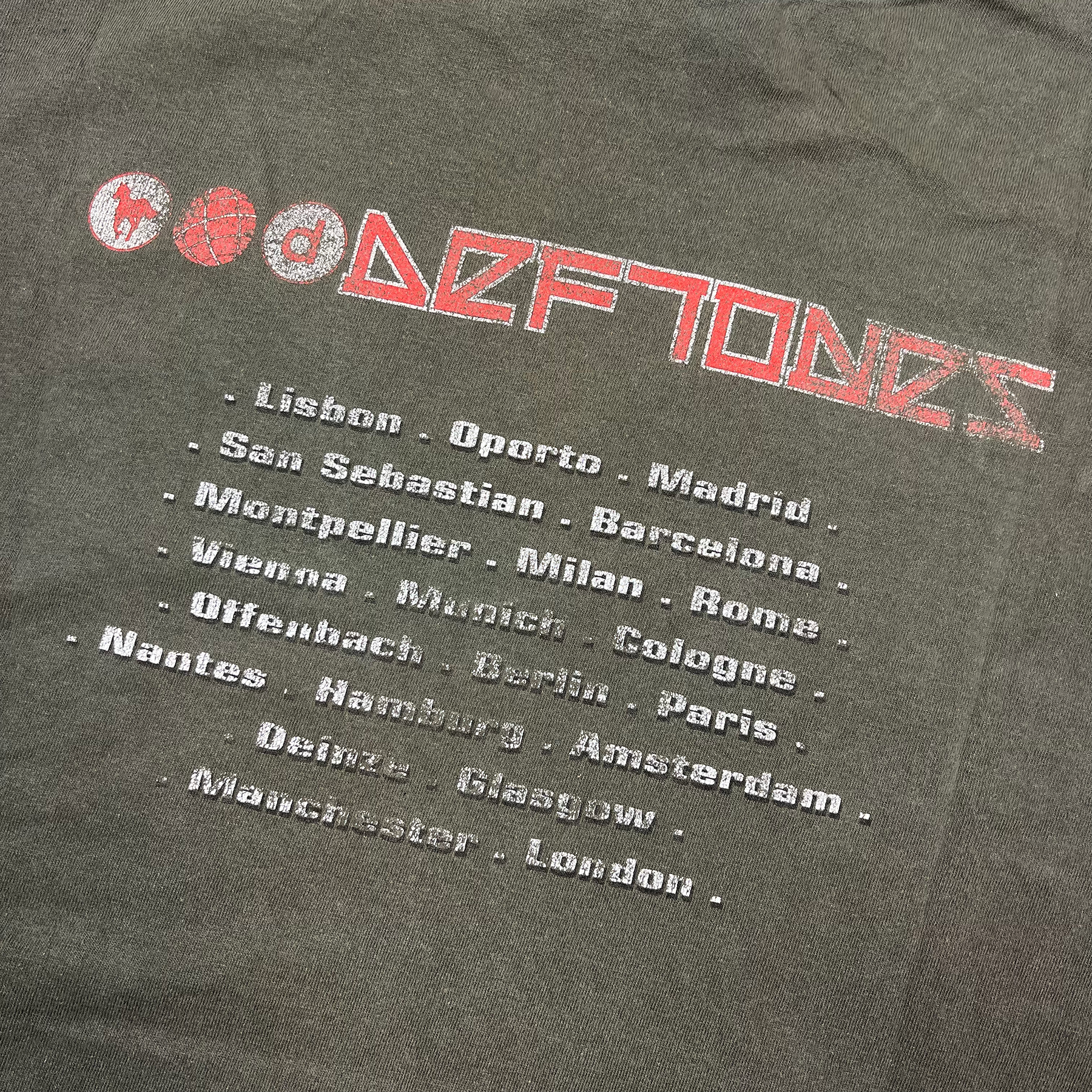 Vintage 2000 Deftones White Pony Euro Tour Tee