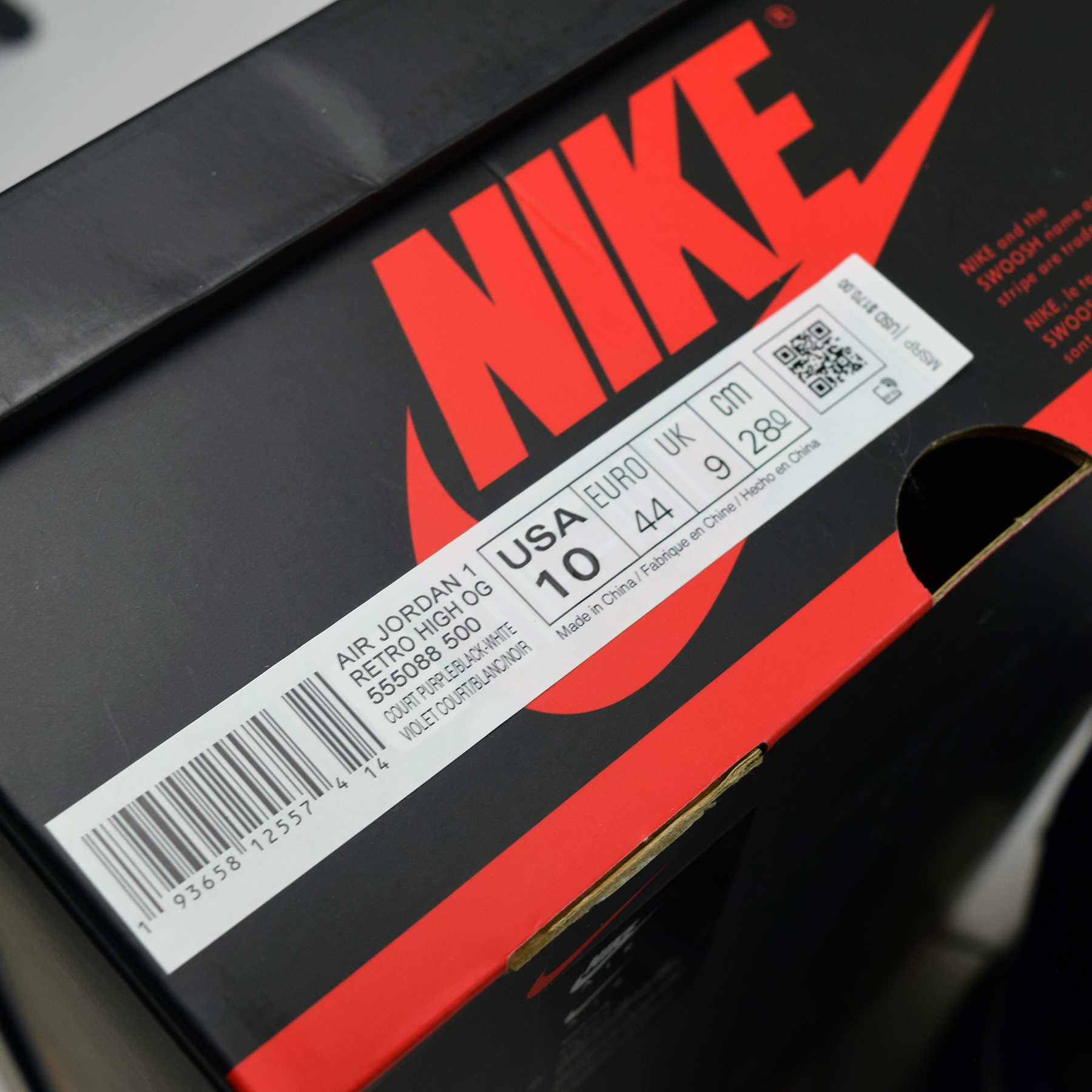 Nike Jordan 1 Retro High Court Purple