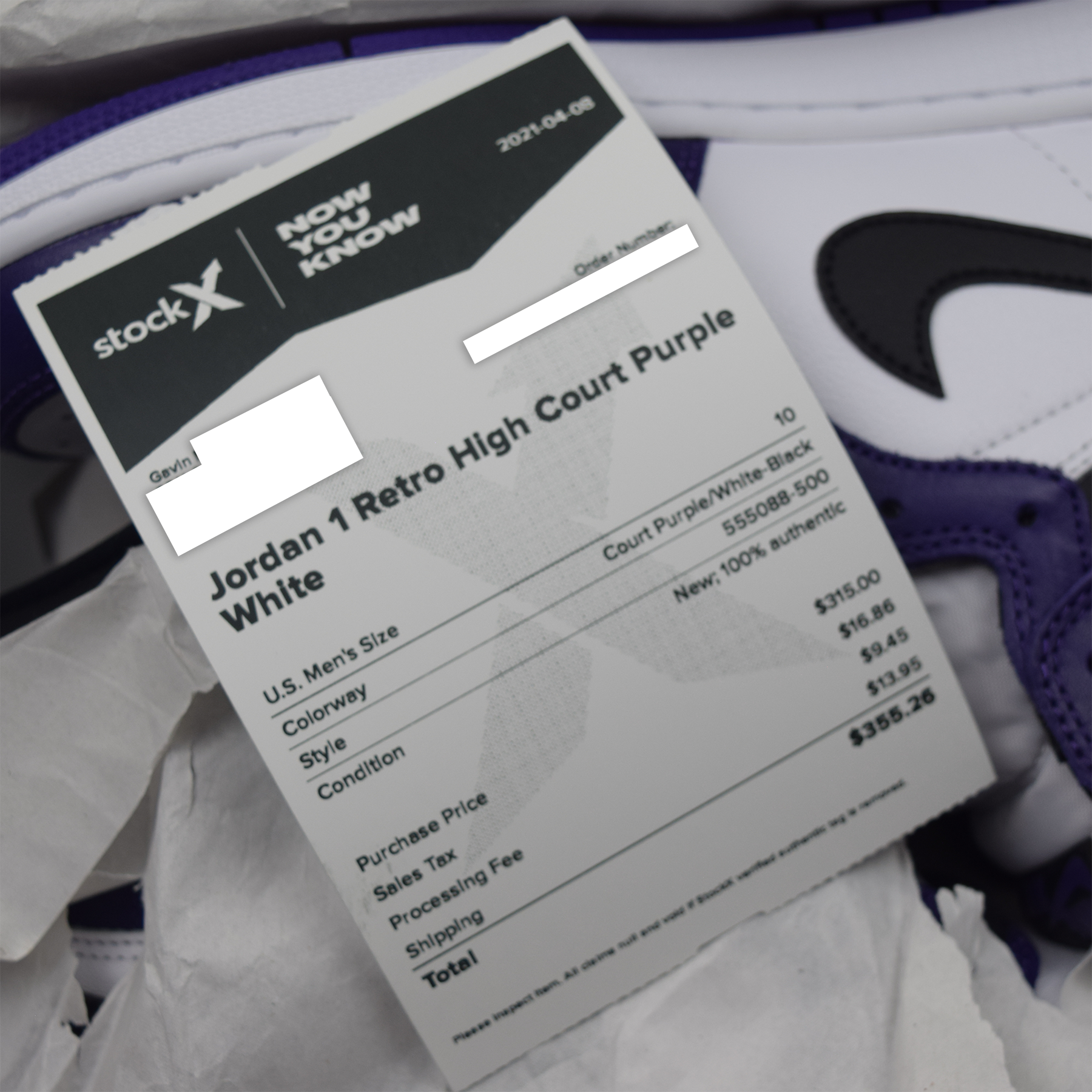Nike Jordan 1 Retro High Court Purple