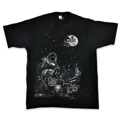 Vintage 1995 Busch Gardens Animals Space AOP Tee