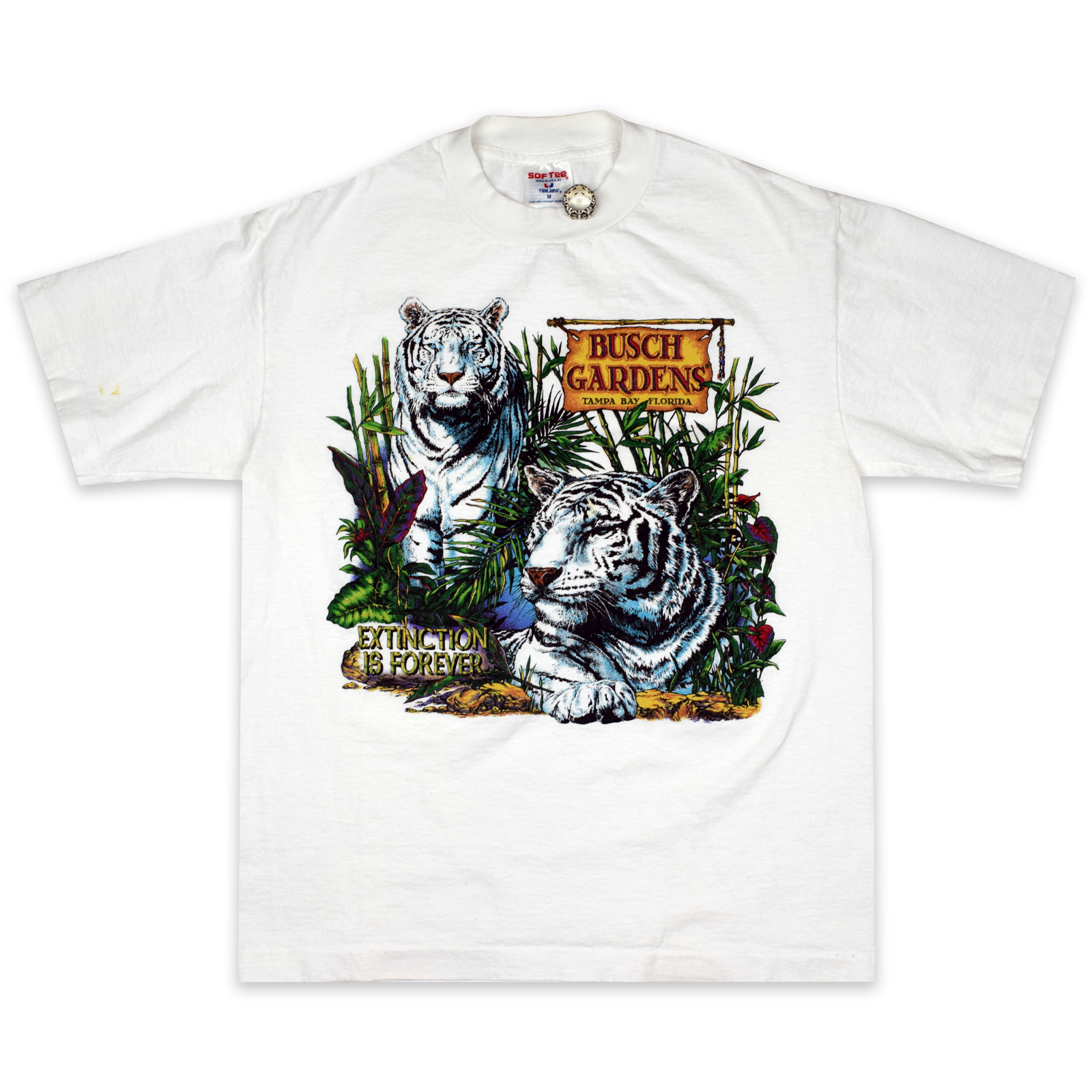 Vintage 1990s Busch Gardens "Extinction Is Forever" Tee