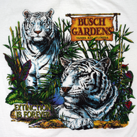 Vintage 1990s Busch Gardens "Extinction Is Forever" Tee