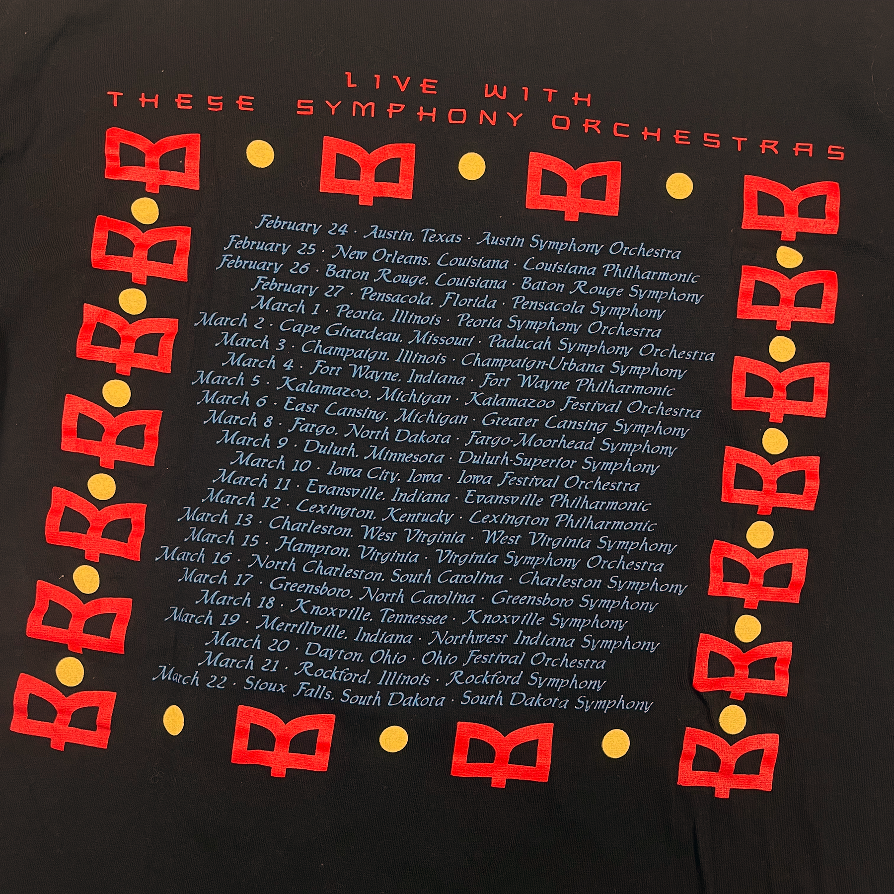 Vintage 1993 The Moody Blues Brockum Tee