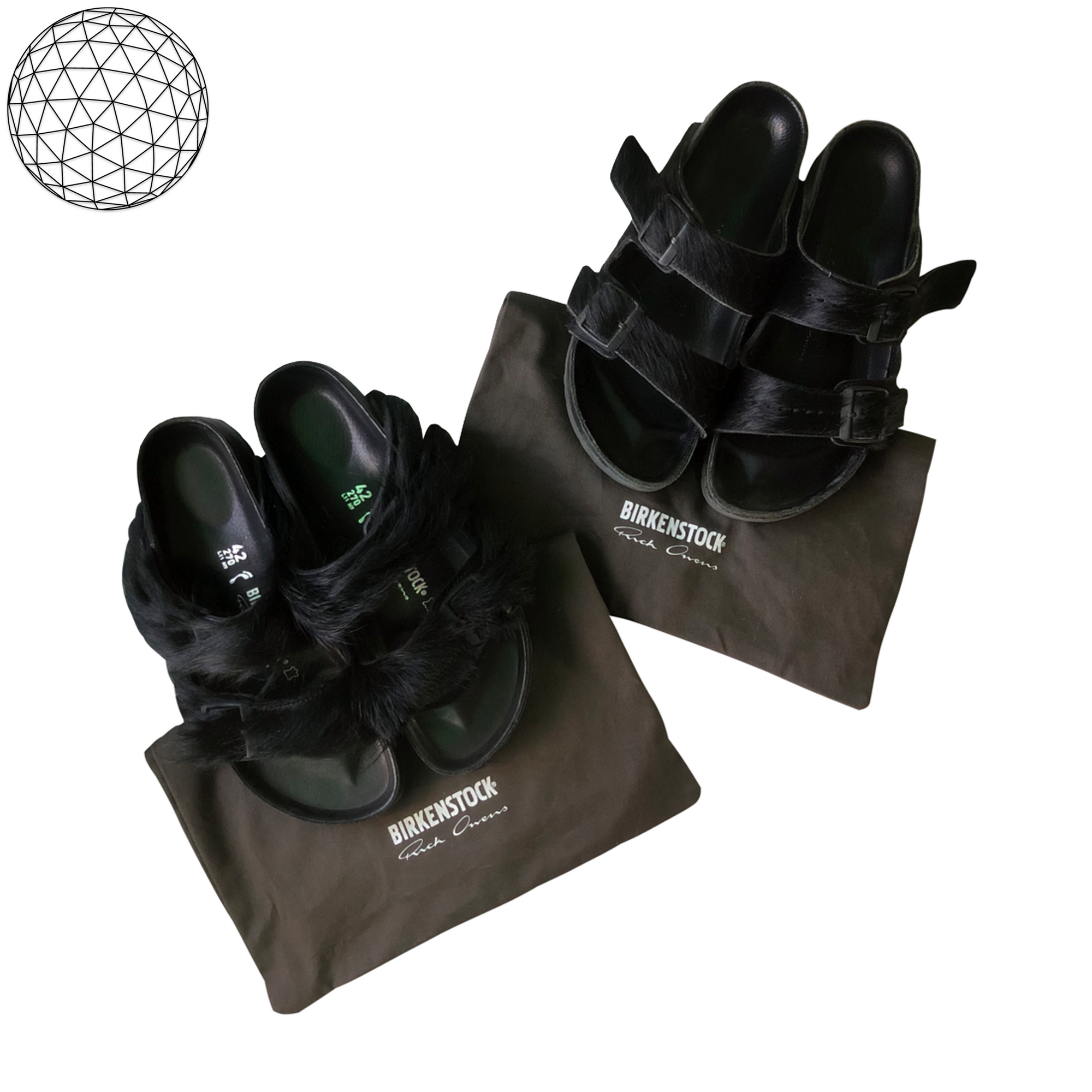 Rick Owens x Birkenstock 2018 Ponyhair Arizona Sandals