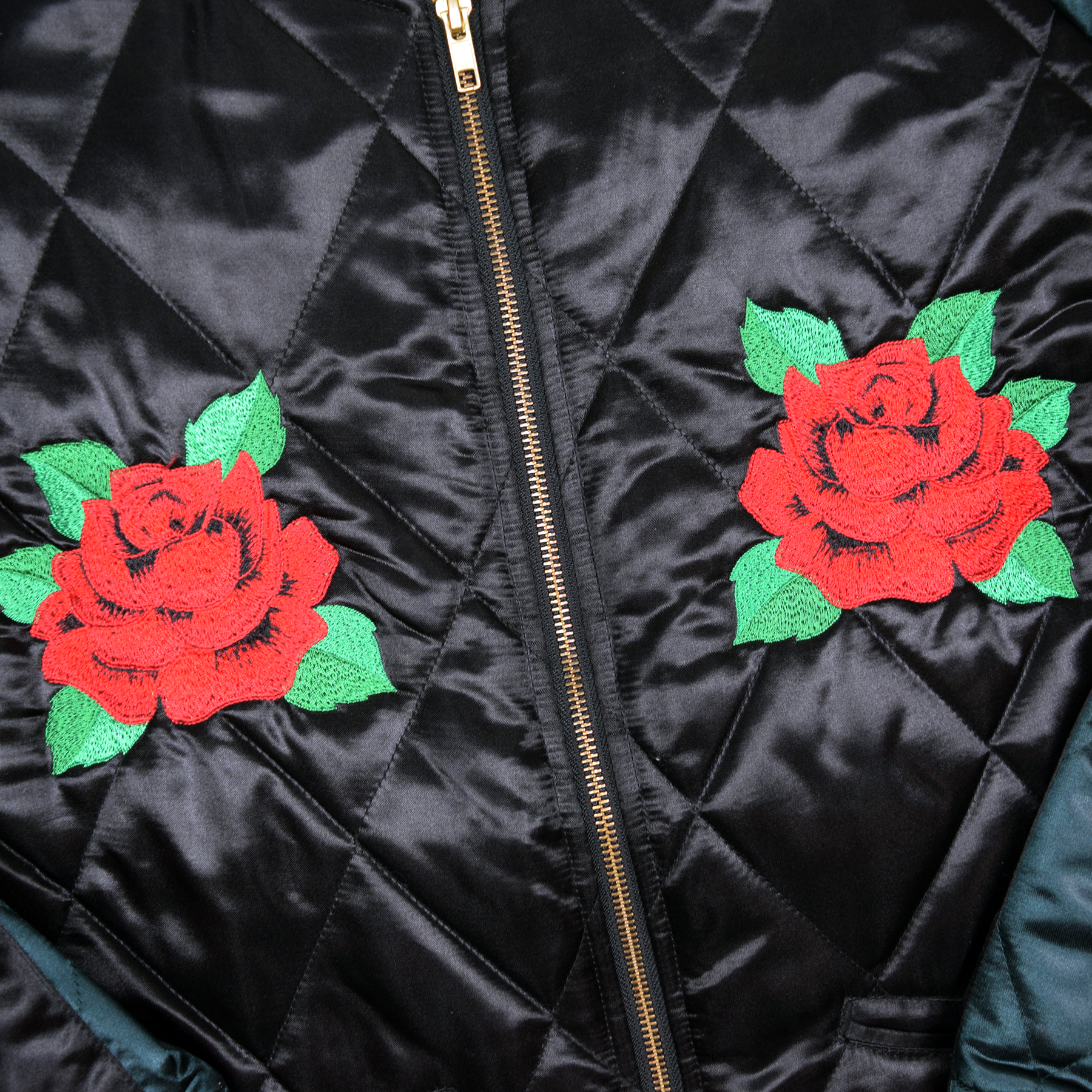 Supreme FW13 Satin Roses Bomber