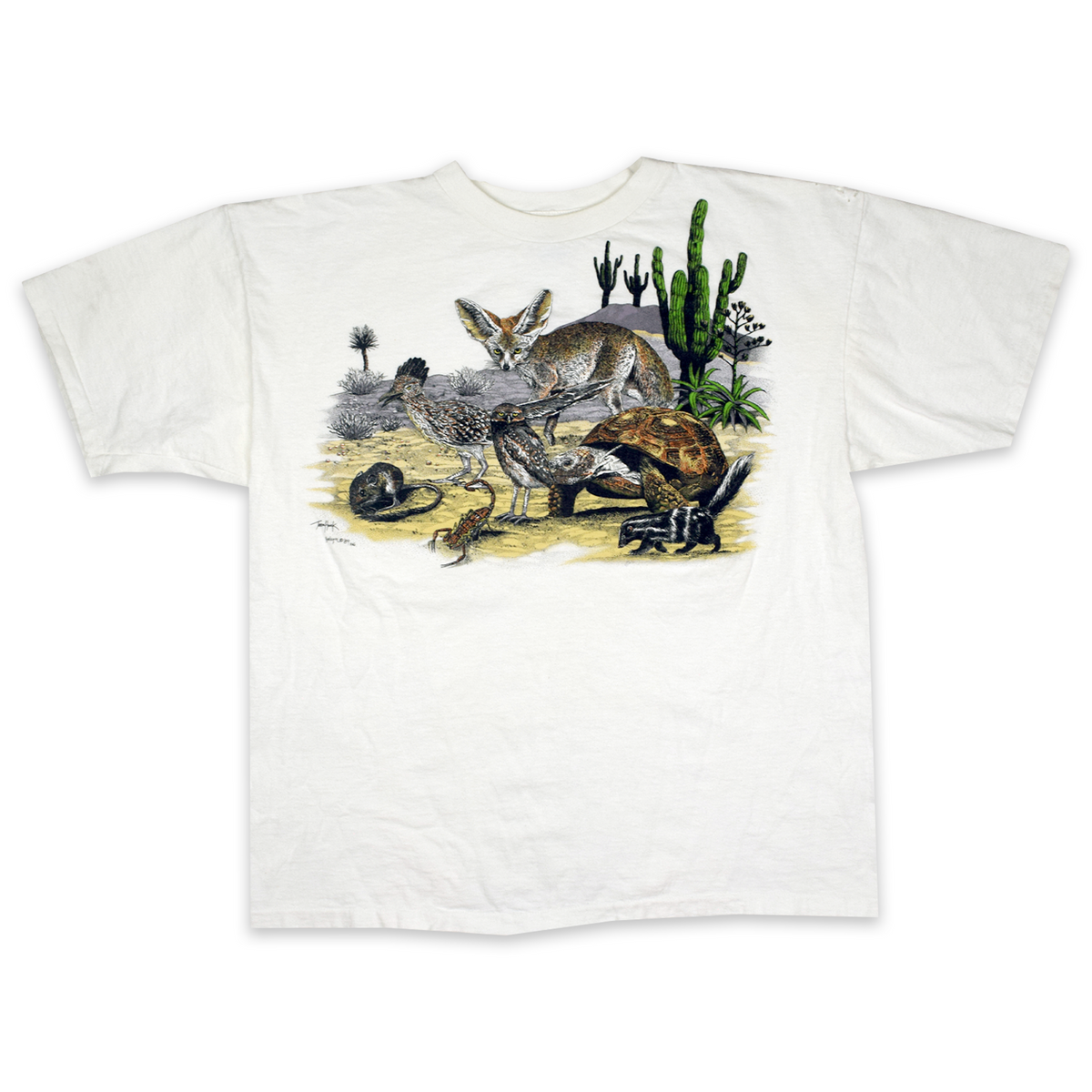 Vintage 1989 Harlequin Desert Art Tee