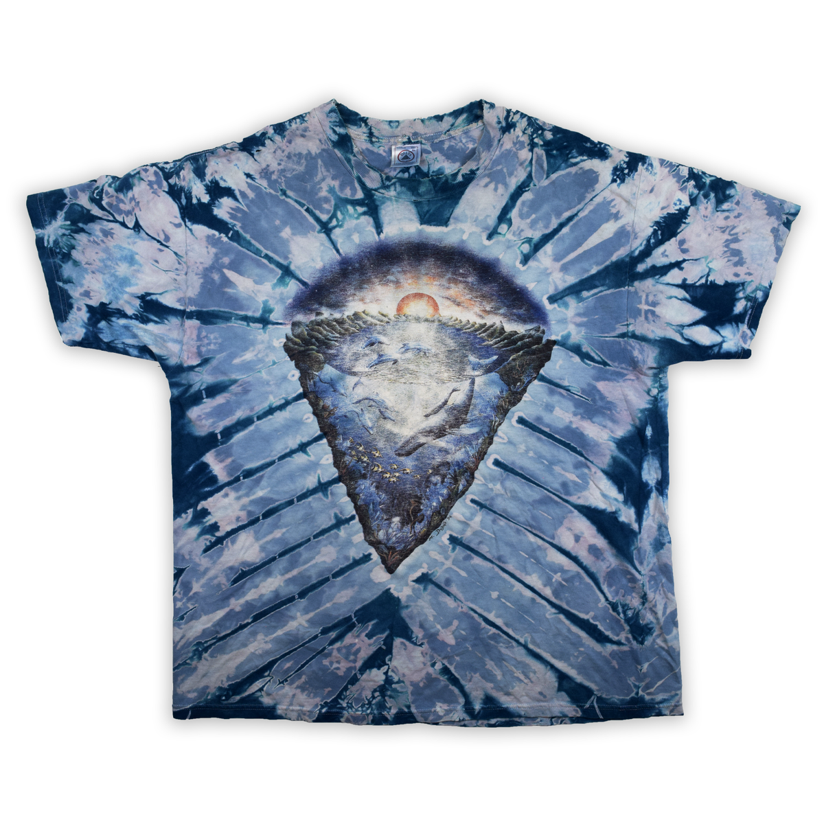 Vintage 1996 Grateful Dead Era Tie Dye Koi Fish Tee