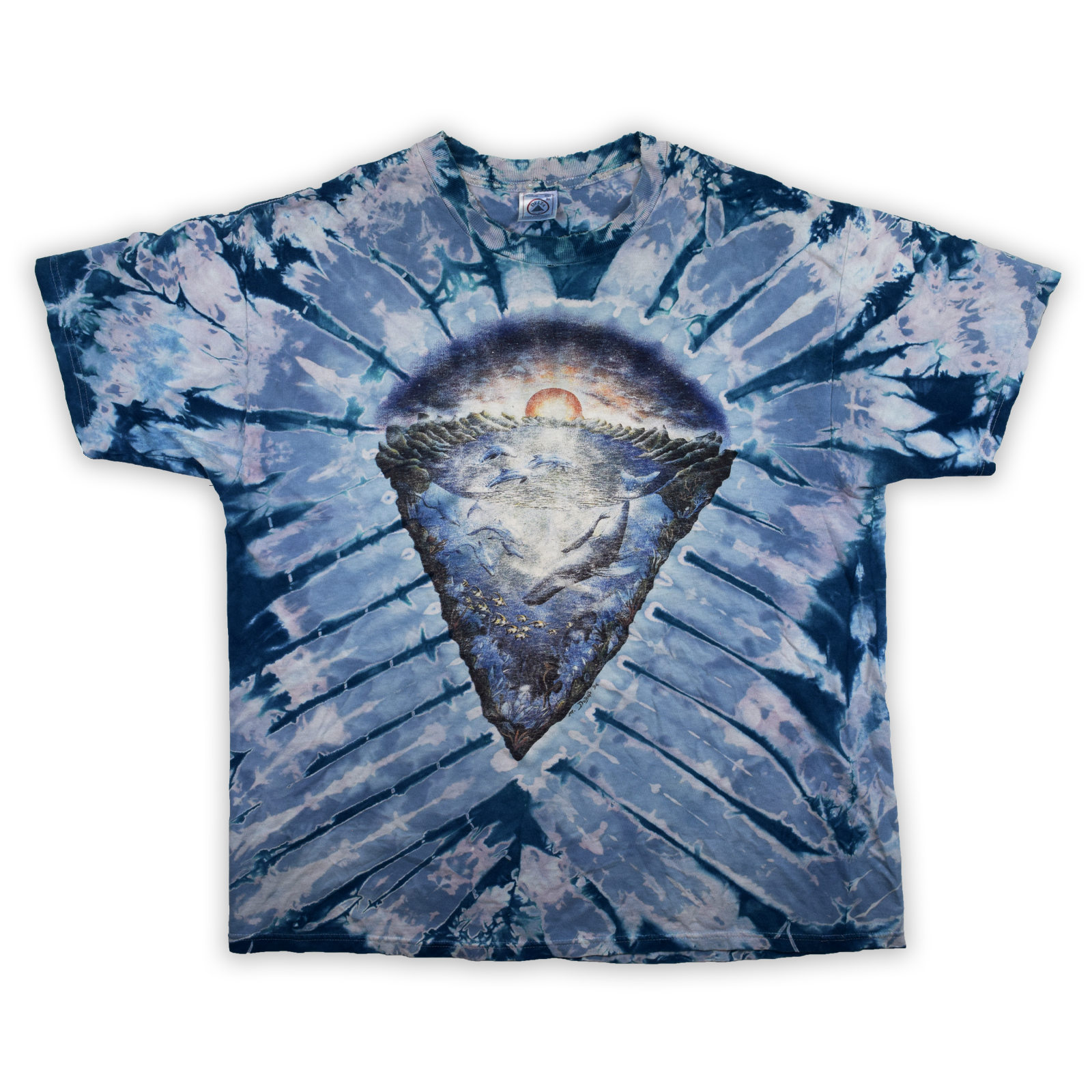 Vintage 1996 Grateful Dead Era Tie Dye Koi Fish Tee