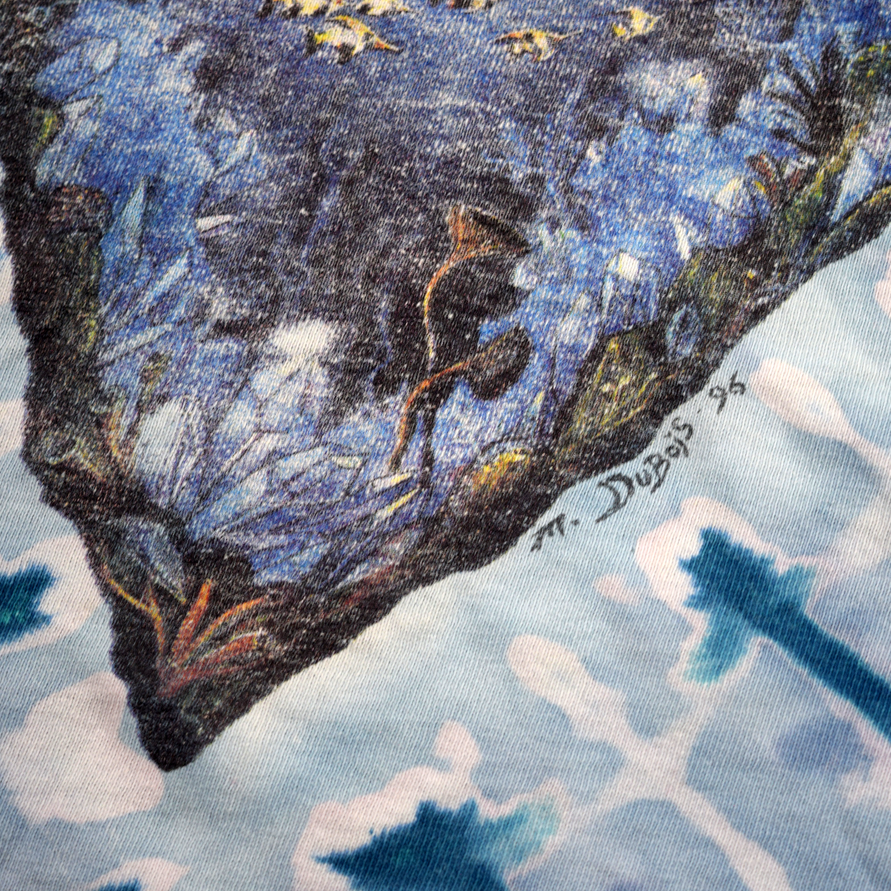 Vintage 1996 Grateful Dead Era Tie Dye Koi Fish Tee