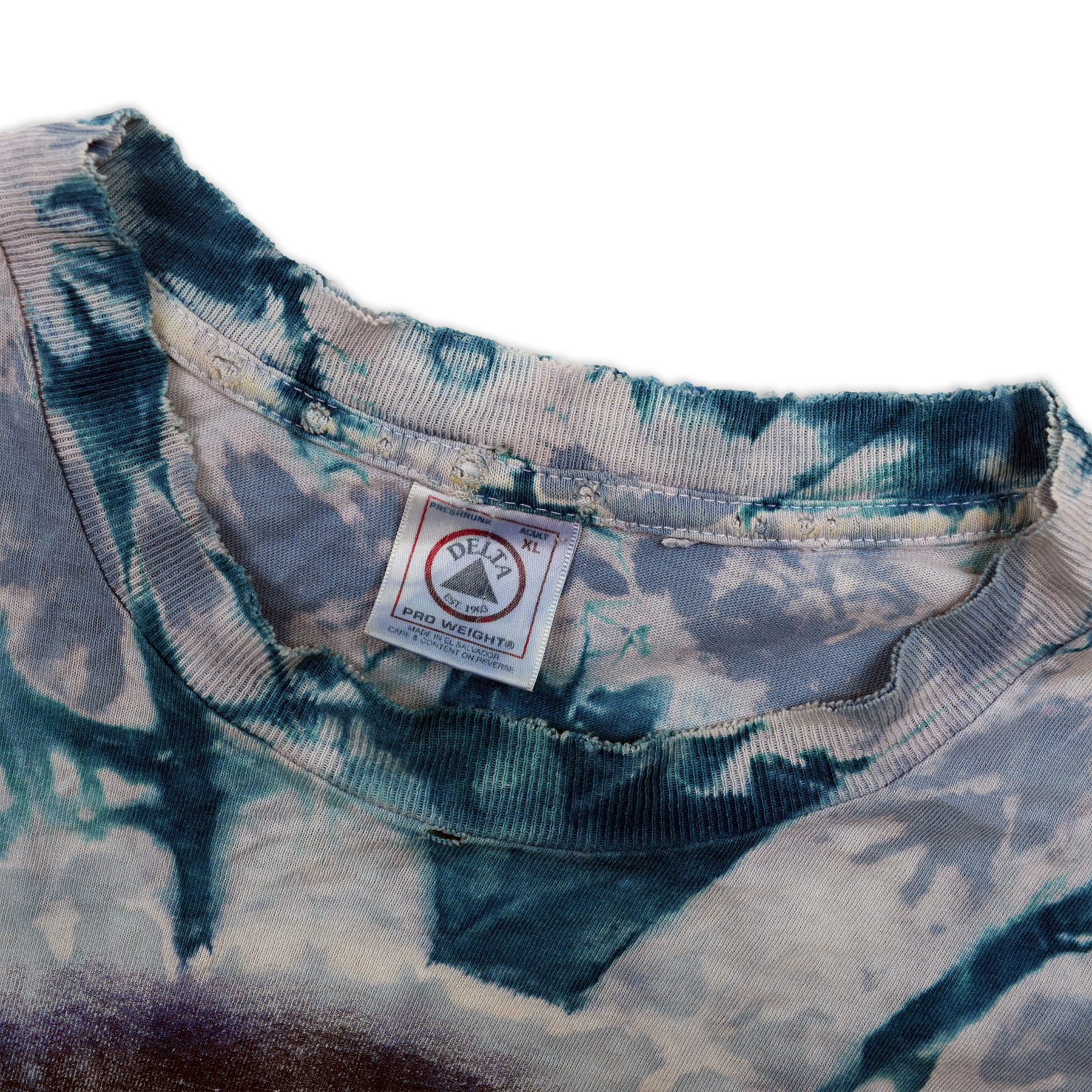 Vintage 1996 Grateful Dead Era Tie Dye Koi Fish Tee