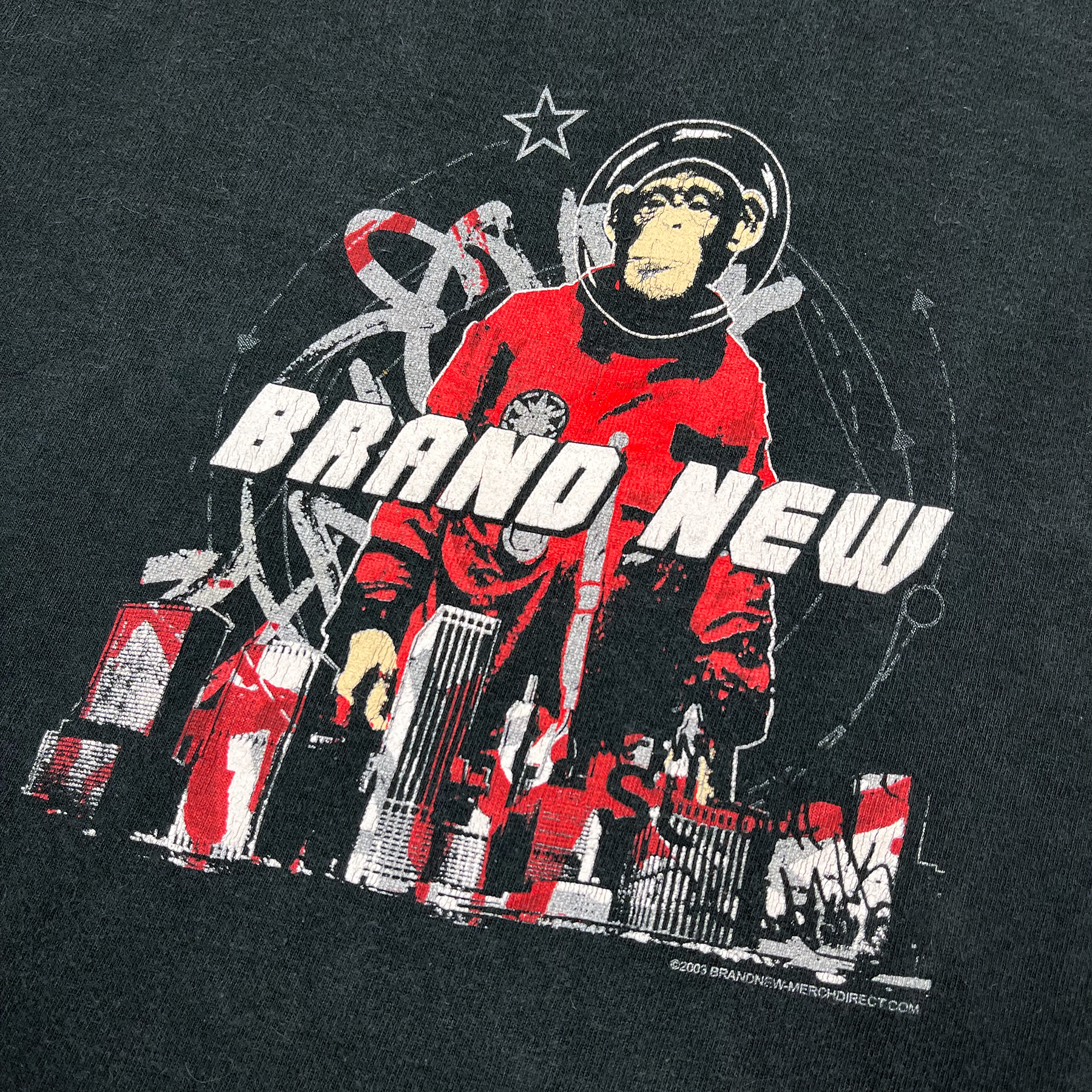 Vintage 2003 Brand New Deja Entendu Space Monkey Tee