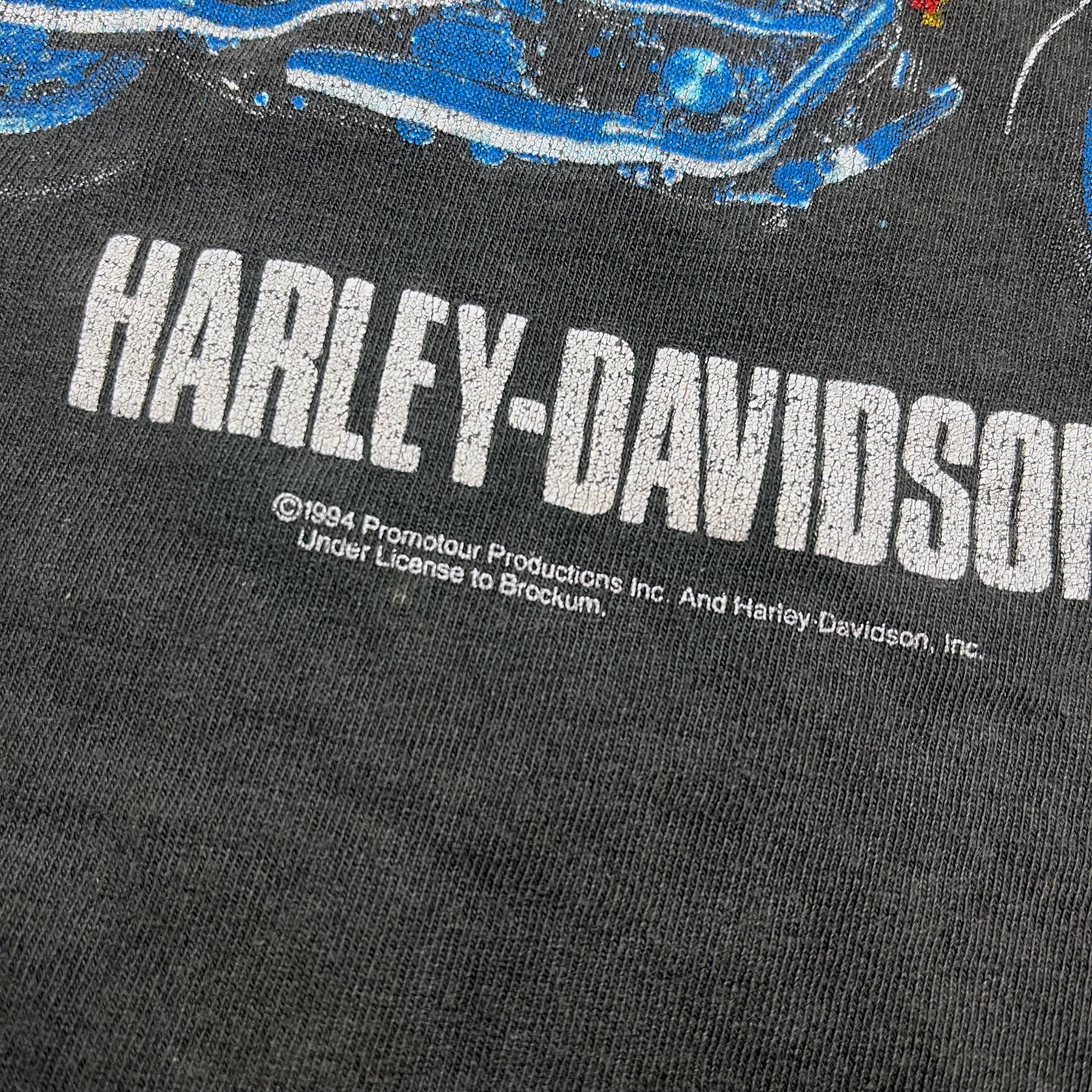 Vintage 1994 Rolling Stones Harley Davidson Brockum Tee