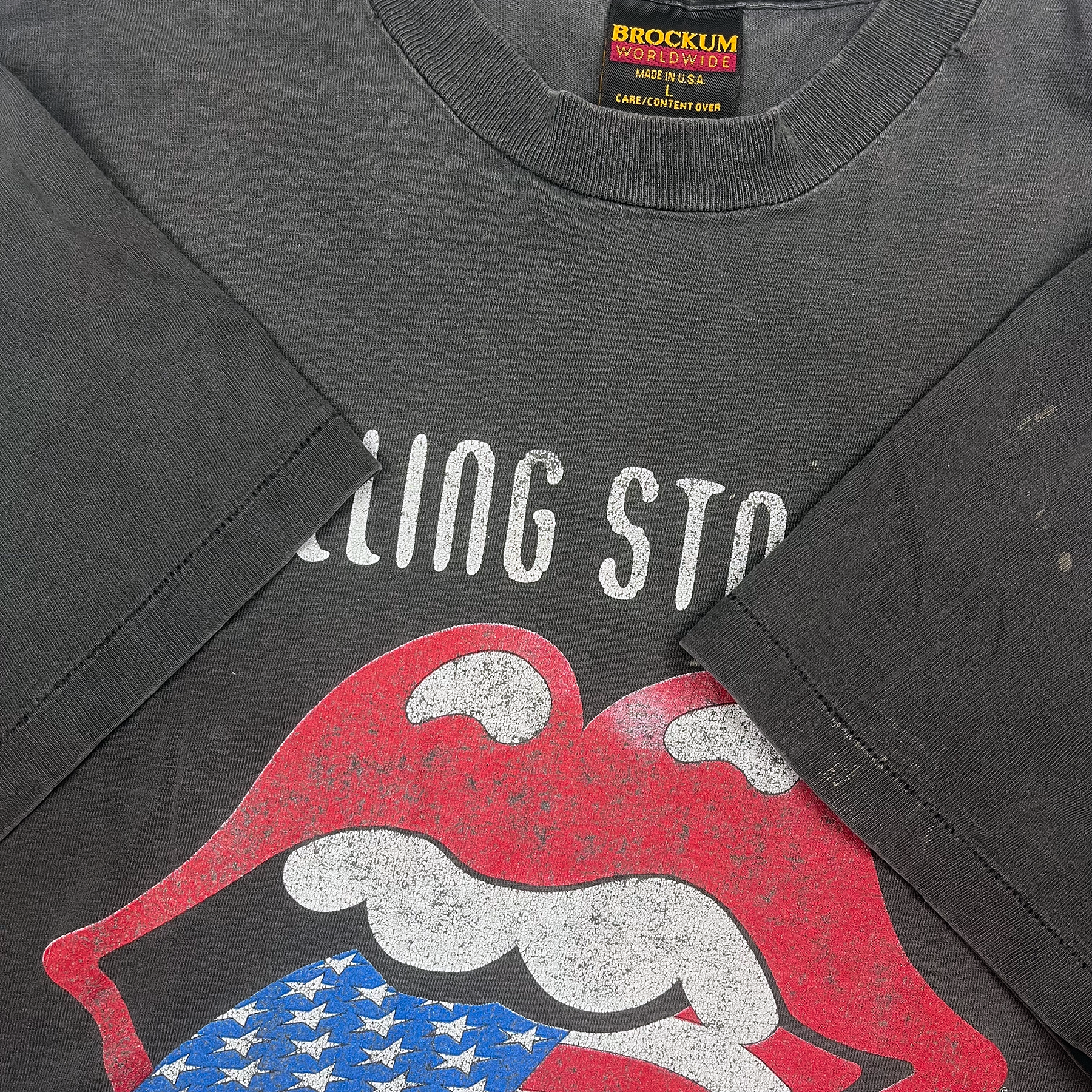 Vintage 1994 Rolling Stones Harley Davidson Brockum Tee