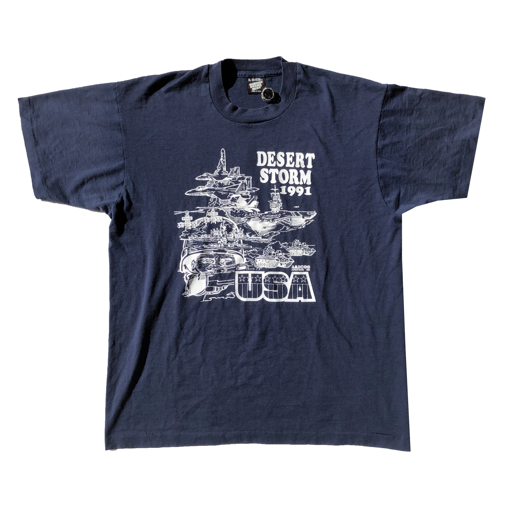 Vintage 1991 Desert Storm USA Fleet Tee