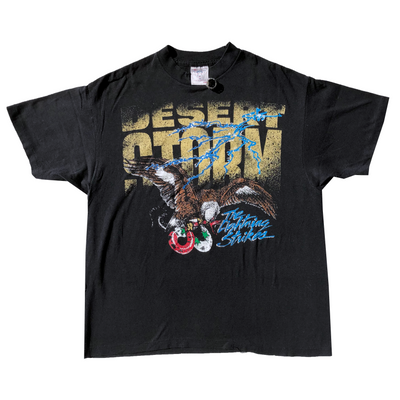 Vintage 1991 Desert Storm Lightning Strikes Tee